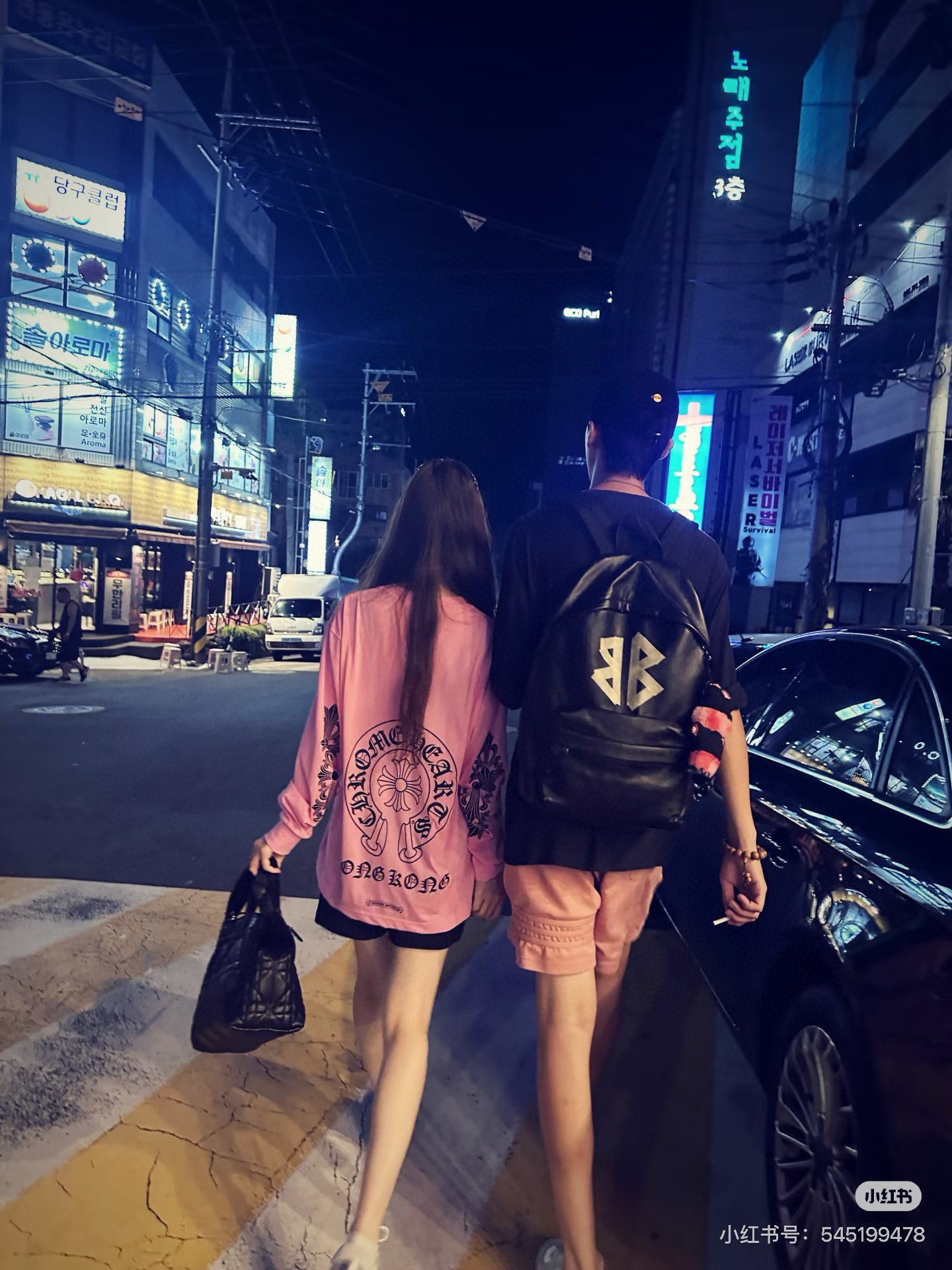 Balenciaga 발렌시아가 더블 B 로고 가죽 백팩 4