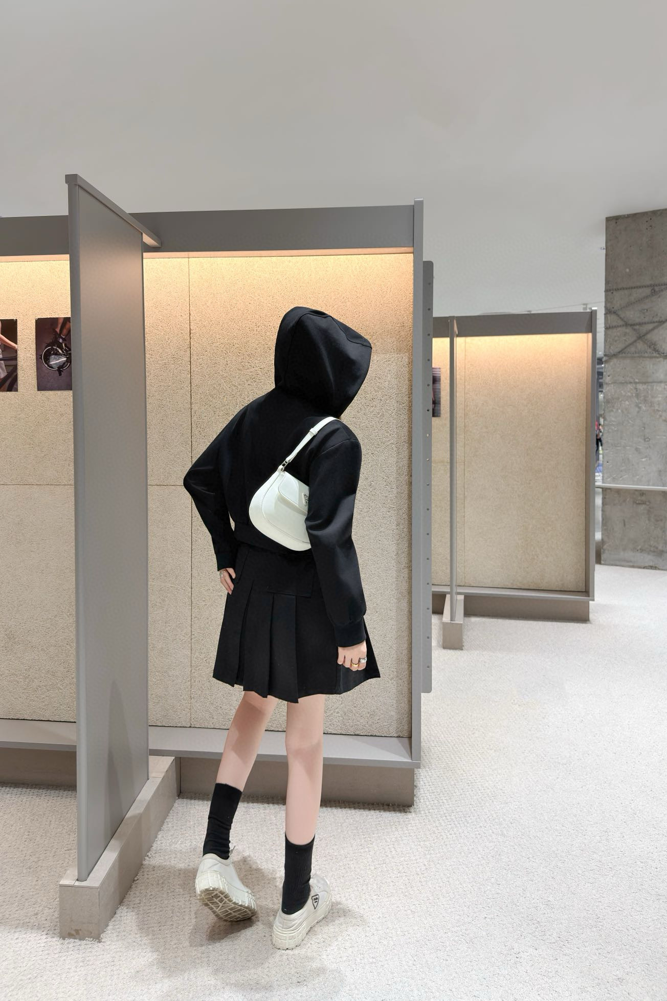 Prada 프라다 로고 패치 후드 집업 자켓 4