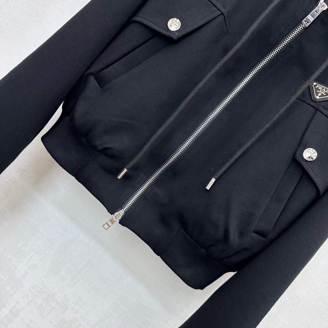 Prada 프라다 로고 패치 후드 집업 자켓 13