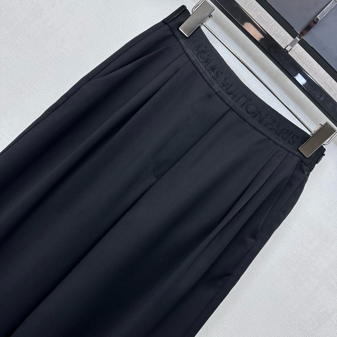 Louis Vuitton 루이비통 로고 밴딩 블랙 와이드 슬랙스 8