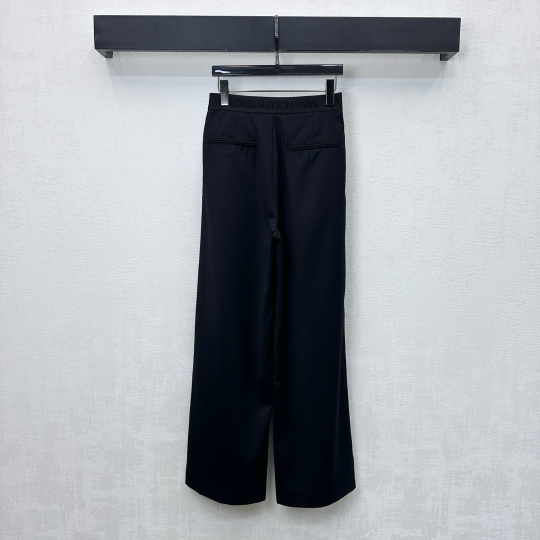 Louis Vuitton 루이비통 로고 밴딩 블랙 와이드 슬랙스 11