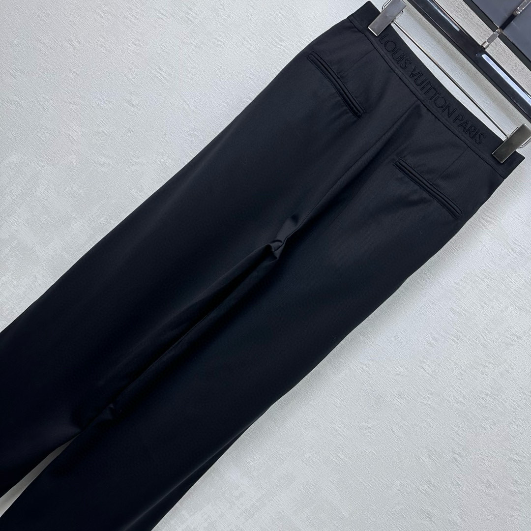 Louis Vuitton 루이비통 로고 밴딩 블랙 와이드 슬랙스 12