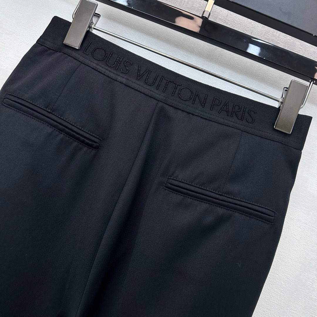 Louis Vuitton 루이비통 로고 밴딩 블랙 와이드 슬랙스 13
