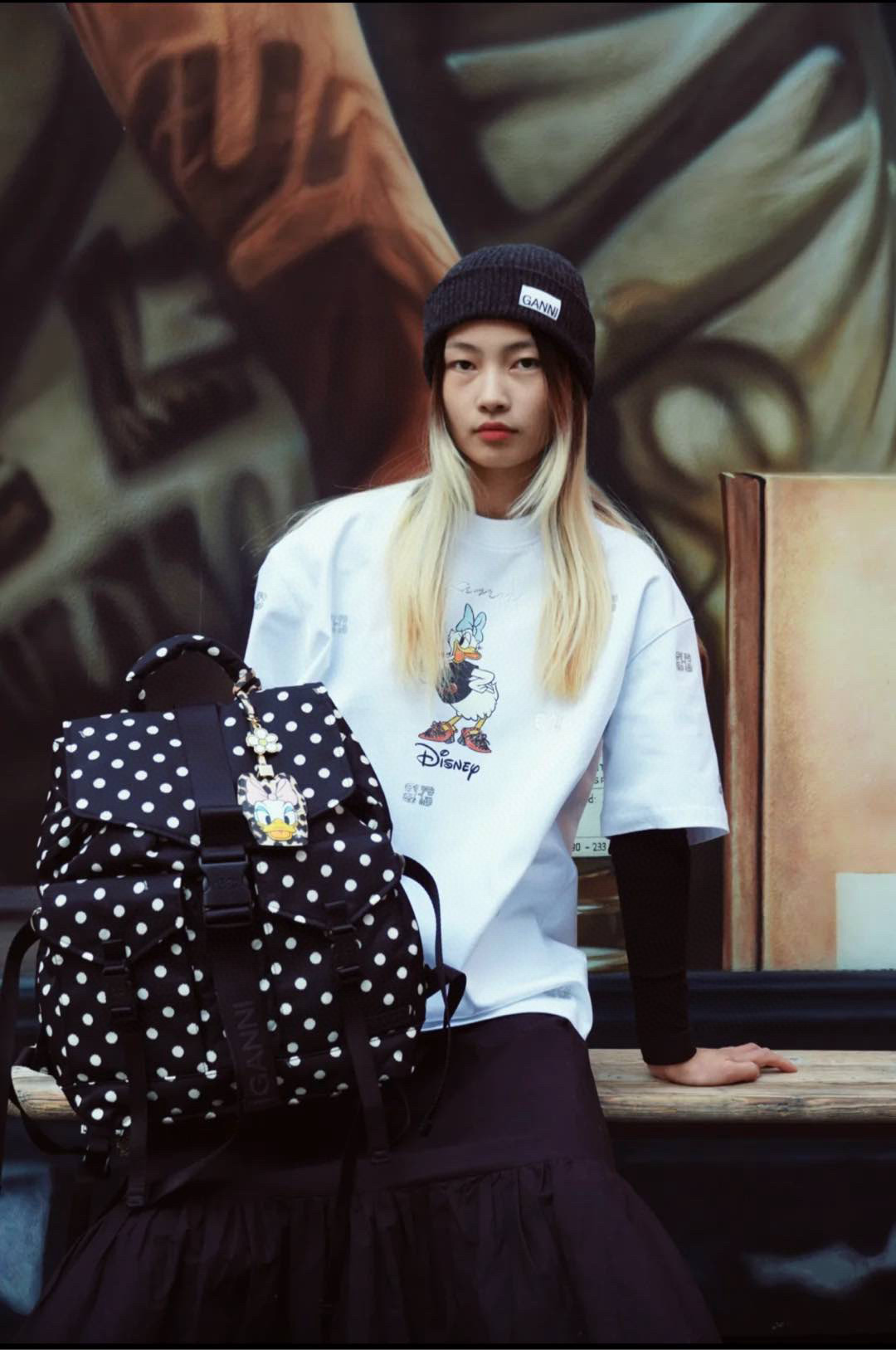 GANNI 디즈니 데이지덕 프린트 반팔 티셔츠 2