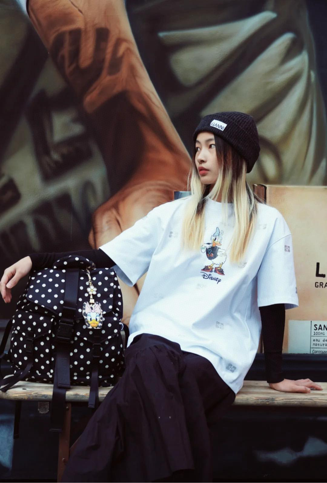 GANNI 디즈니 데이지덕 프린트 반팔 티셔츠 4