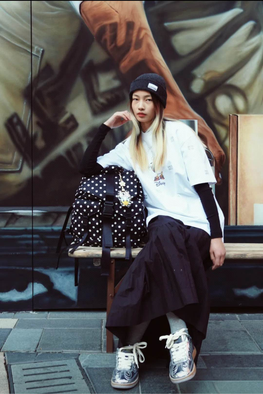 GANNI 디즈니 데이지덕 프린트 반팔 티셔츠 5