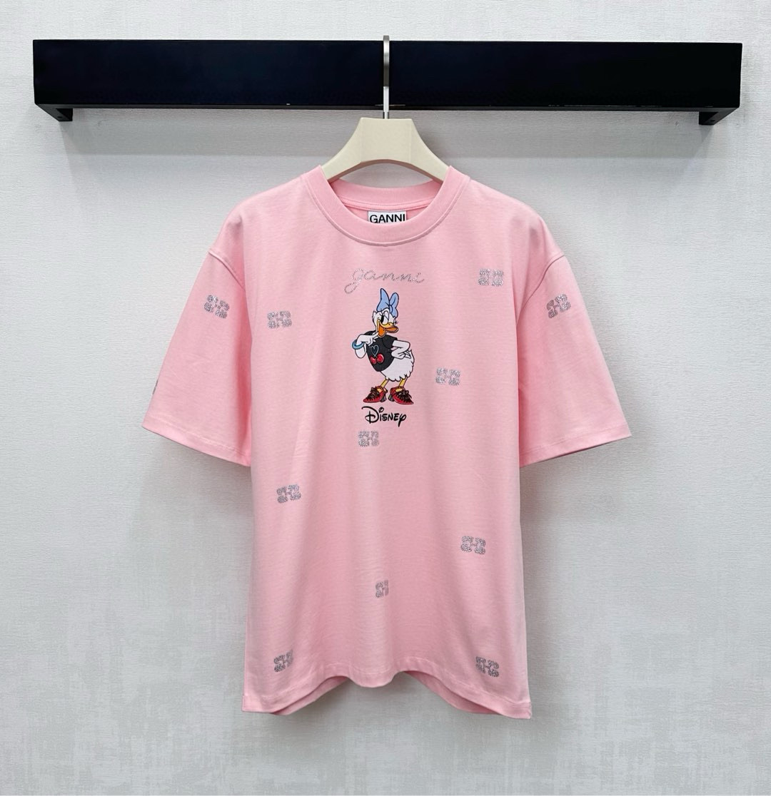 GANNI 디즈니 데이지덕 프린트 반팔 티셔츠 6