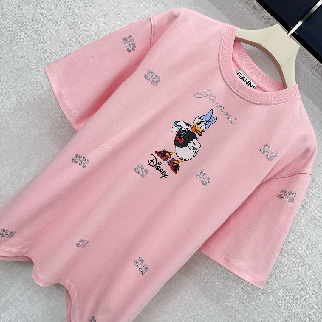 GANNI 디즈니 데이지덕 프린트 반팔 티셔츠 7