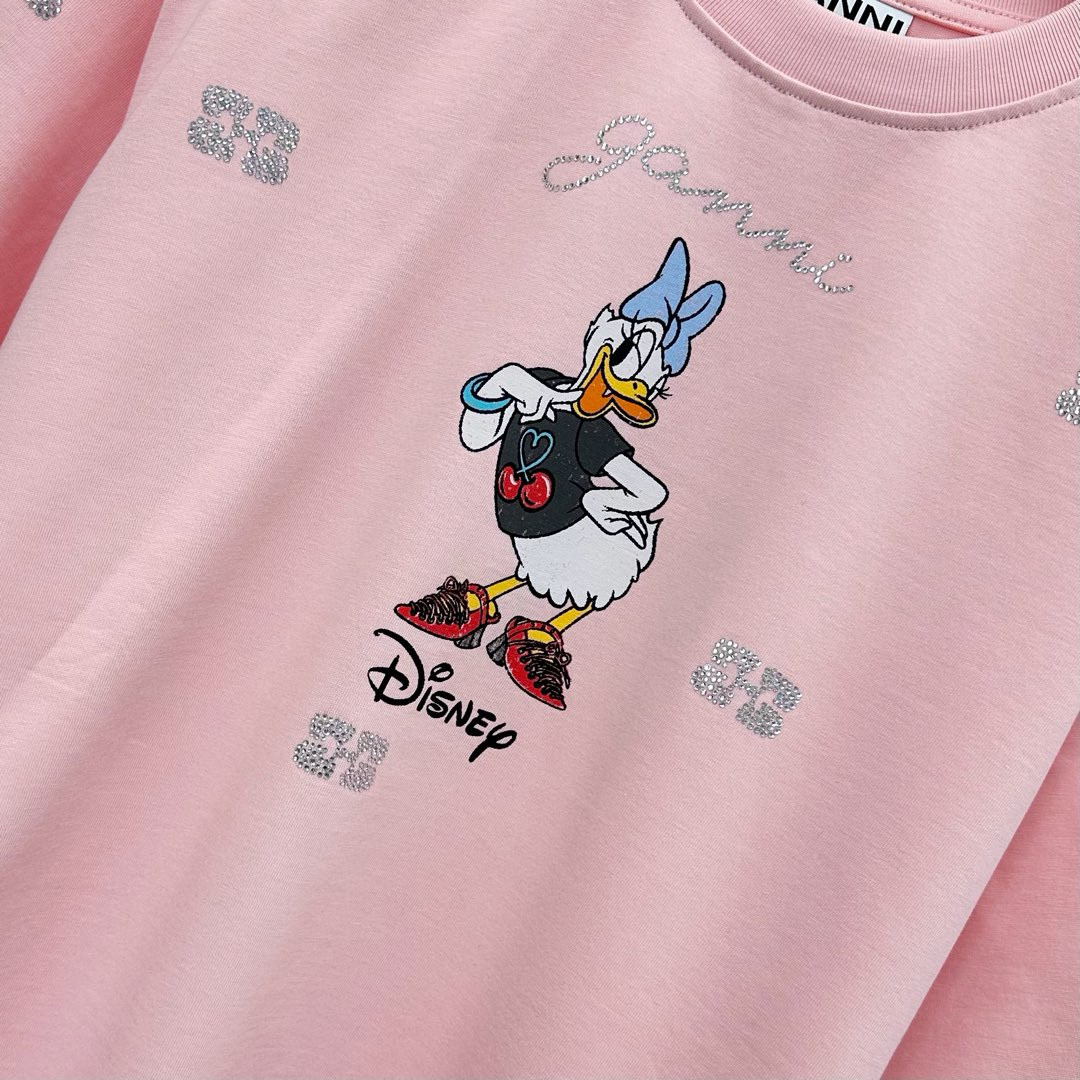 GANNI 디즈니 데이지덕 프린트 반팔 티셔츠 9