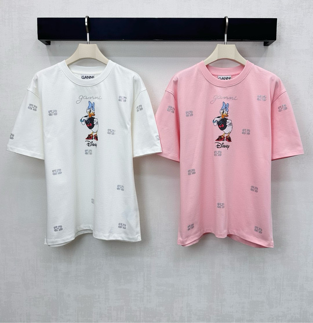GANNI 디즈니 데이지덕 프린트 반팔 티셔츠 13
