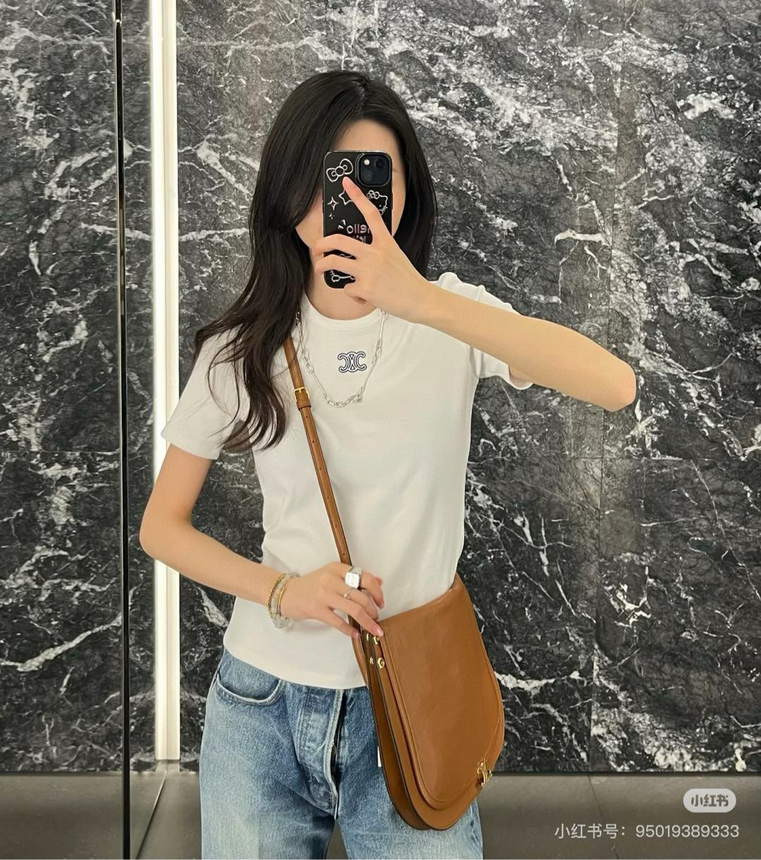 Celine 셀린느 셀린 트리오엑스 로고 코튼 반팔 티셔츠 6