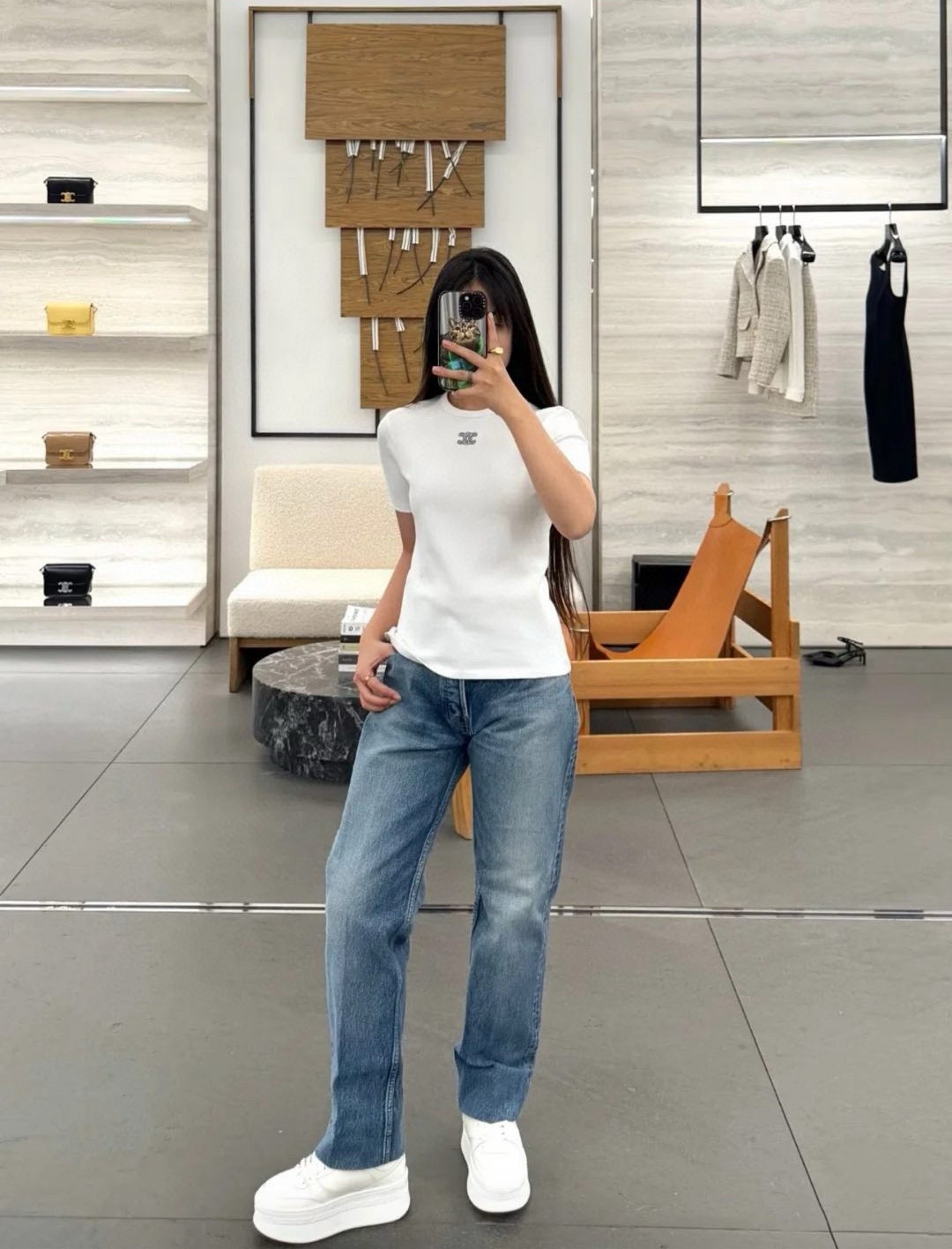 Celine 셀린느 셀린 트리오엑스 로고 코튼 반팔 티셔츠 9