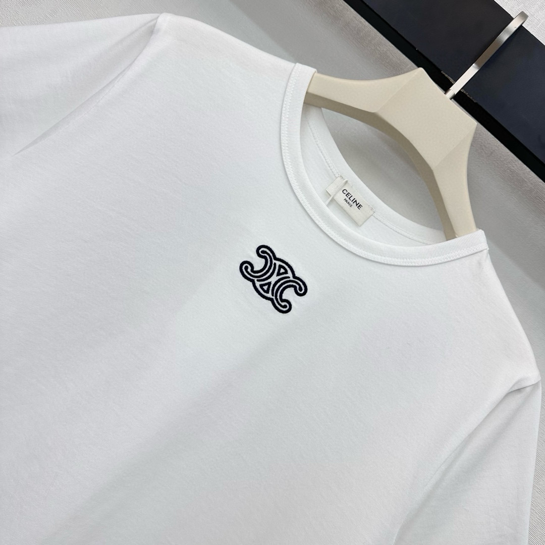 Celine 셀린느 셀린 트리오엑스 로고 코튼 반팔 티셔츠 14