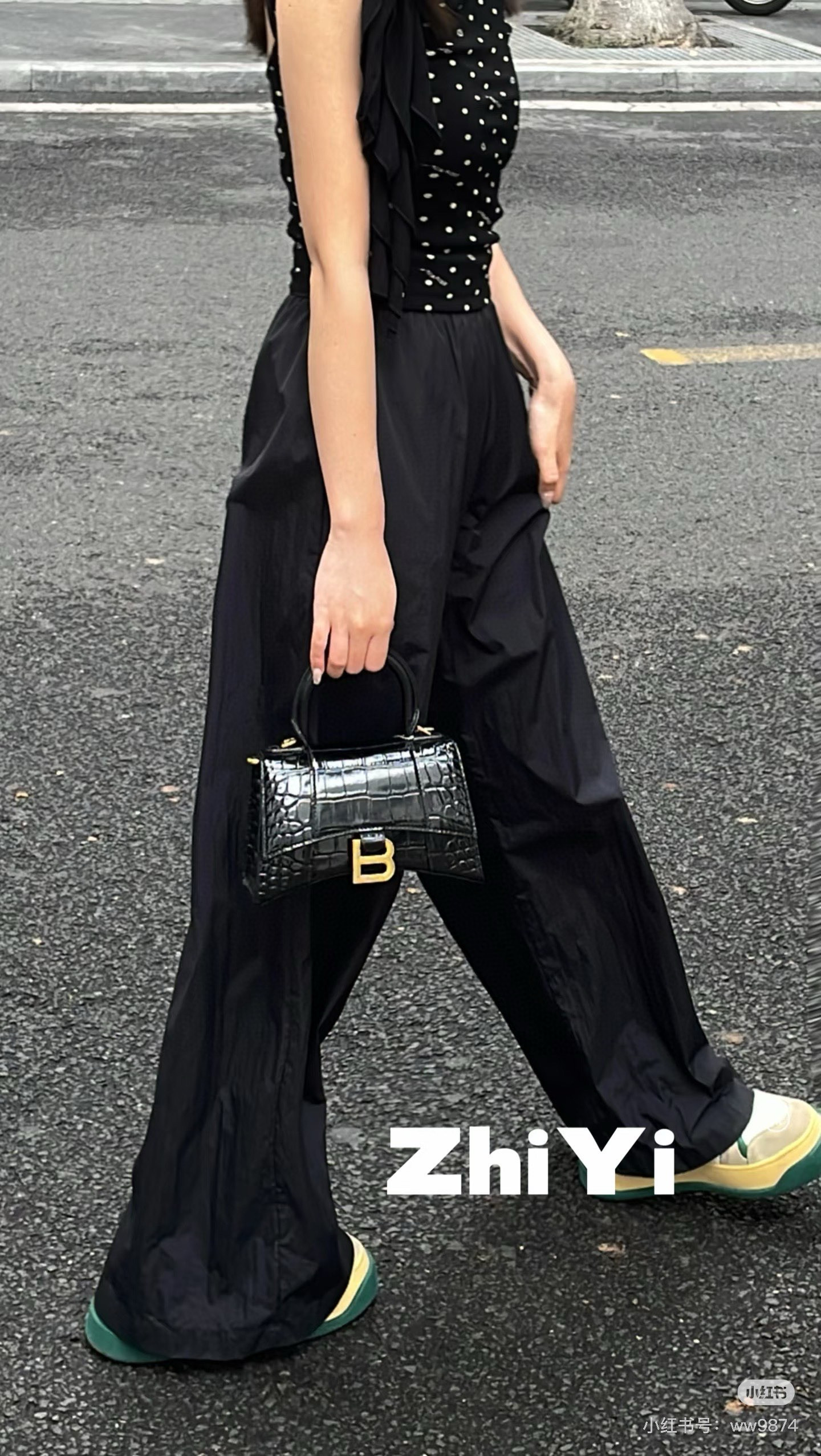 Balenciaga 발렌시아가 바자르 크로커다일 엠보 블랙 탑핸들 백 XS 14