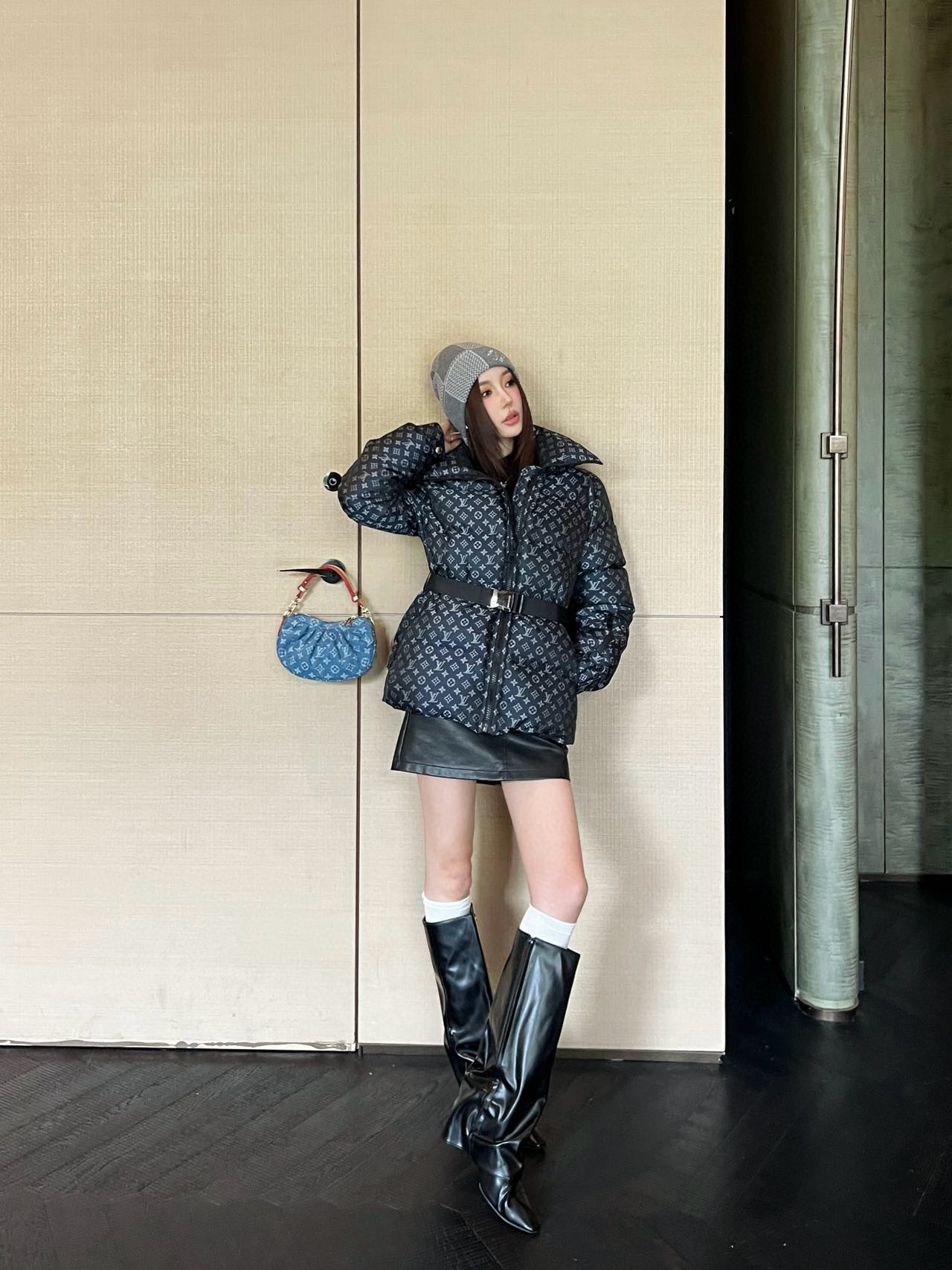 Louis Vuitton 루이비통 모노그램 벨티드 패딩 점퍼 6