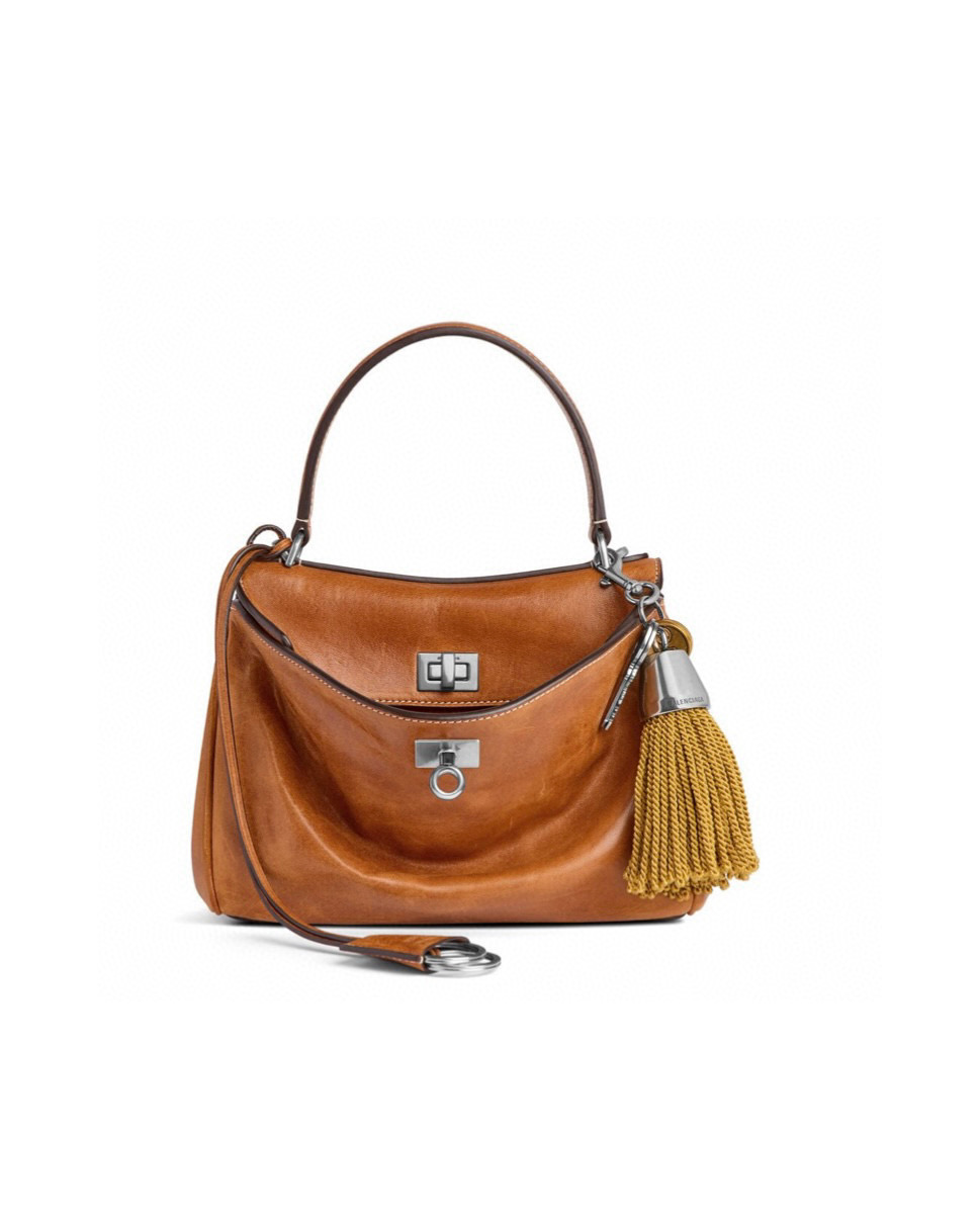 Balenciaga 발렌시아가 RODEO 브라운 레더 토트백 1