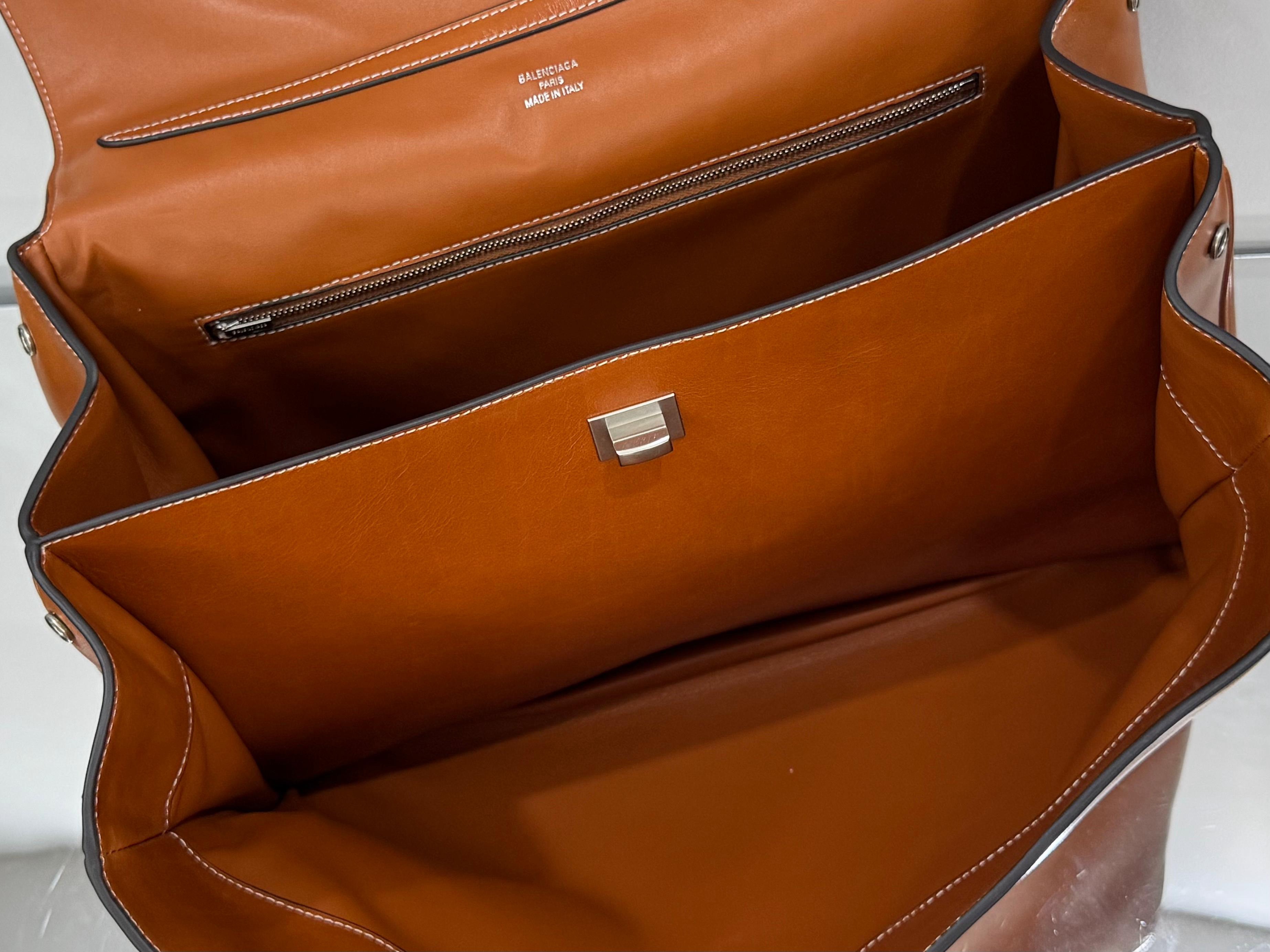Balenciaga 발렌시아가 RODEO 브라운 레더 토트백 20