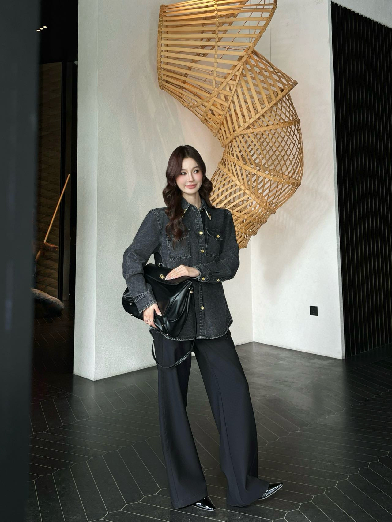 Sch 2025 빈티지 워싱 데님 셔츠 3