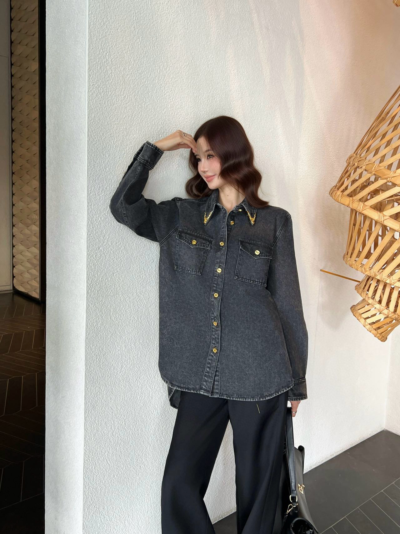 Sch 2025 빈티지 워싱 데님 셔츠 4