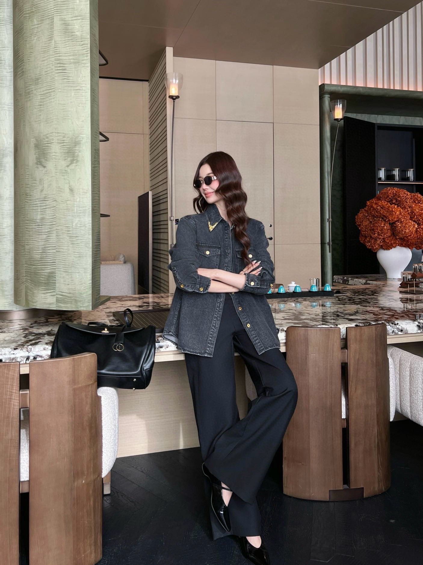 Sch 2025 빈티지 워싱 데님 셔츠 9