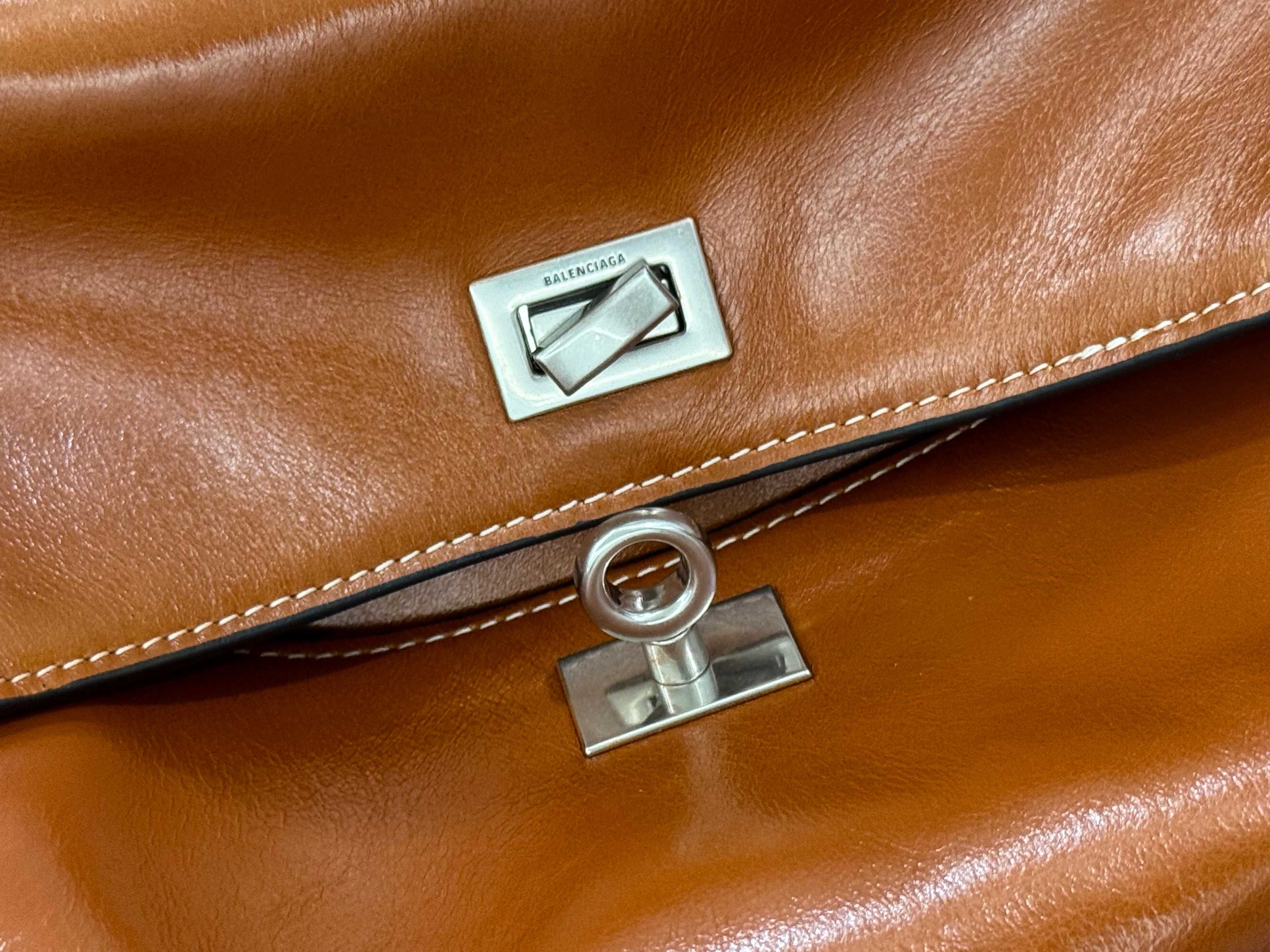 BALENCIAGA 발렌시아가 RODEO 브라운 레더 토트백 7
