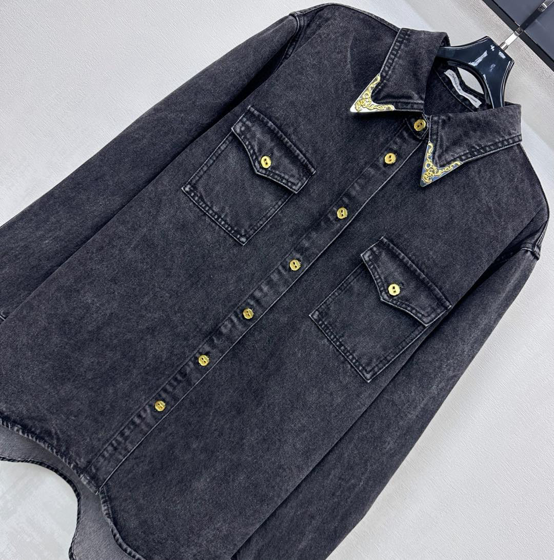 Sch 2025 빈티지 워싱 데님 셔츠 11