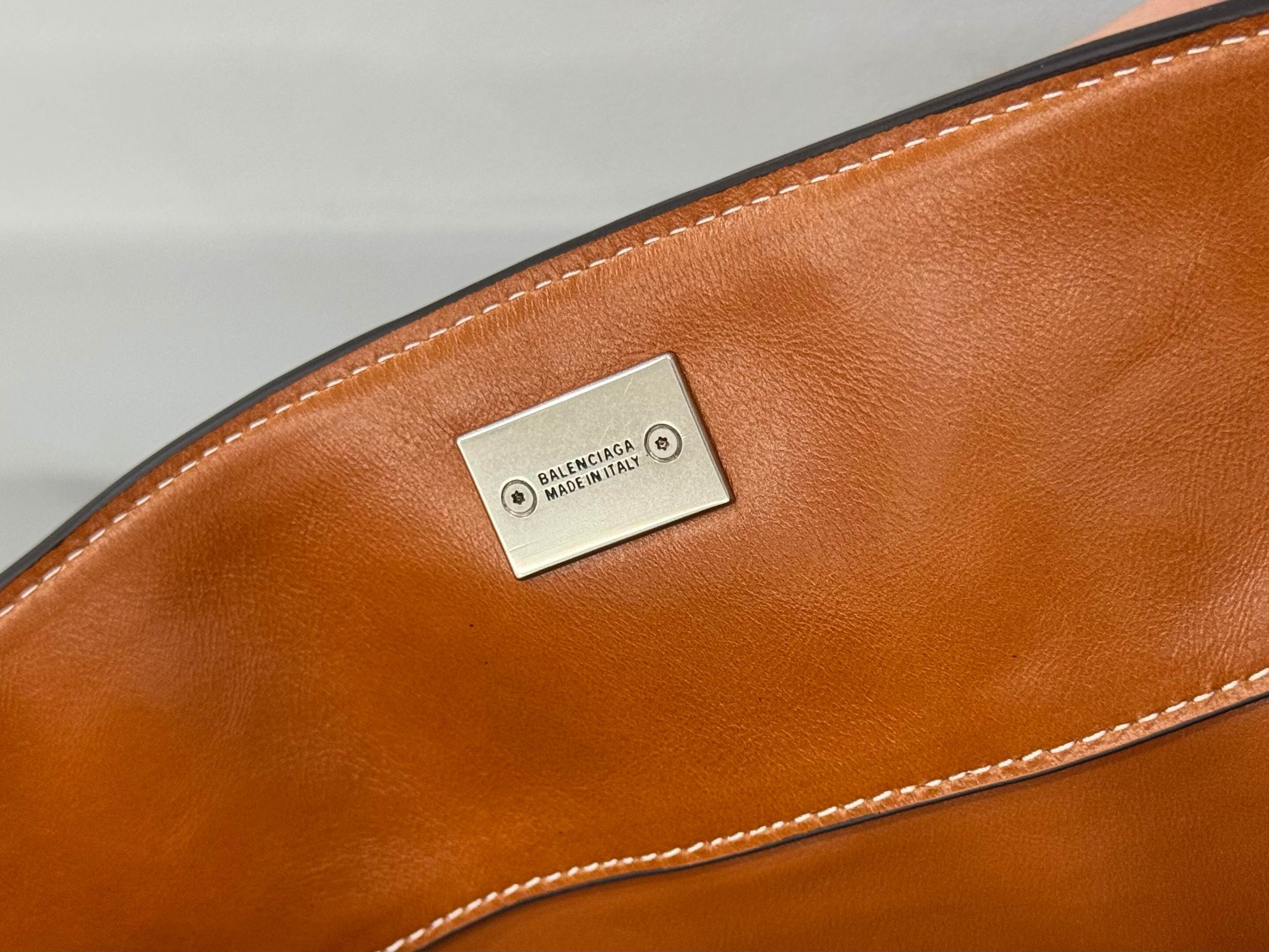 BALENCIAGA 발렌시아가 RODEO 브라운 레더 토트백 9