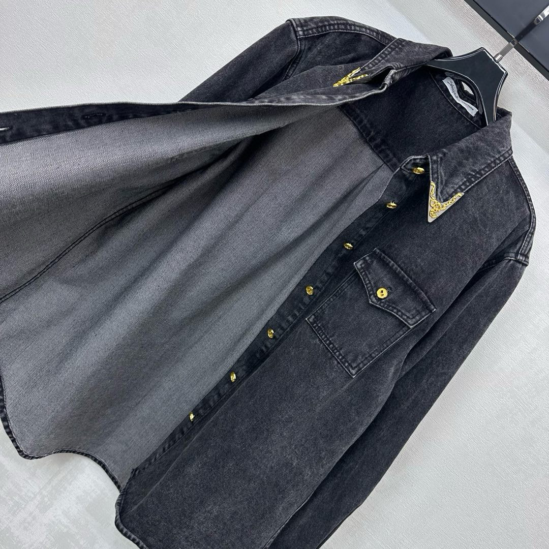 Sch 2025 빈티지 워싱 데님 셔츠 14