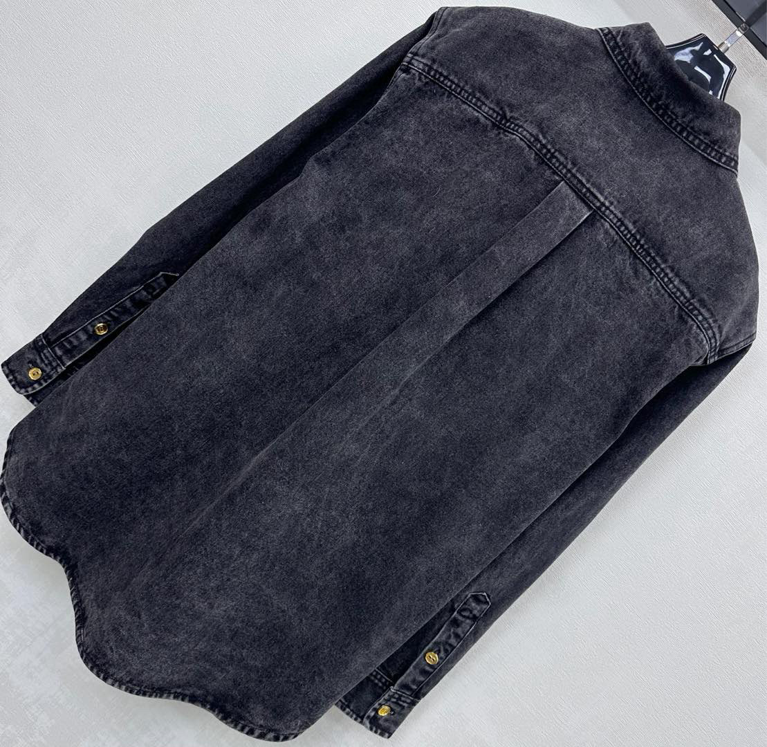 Sch 2025 빈티지 워싱 데님 셔츠 16