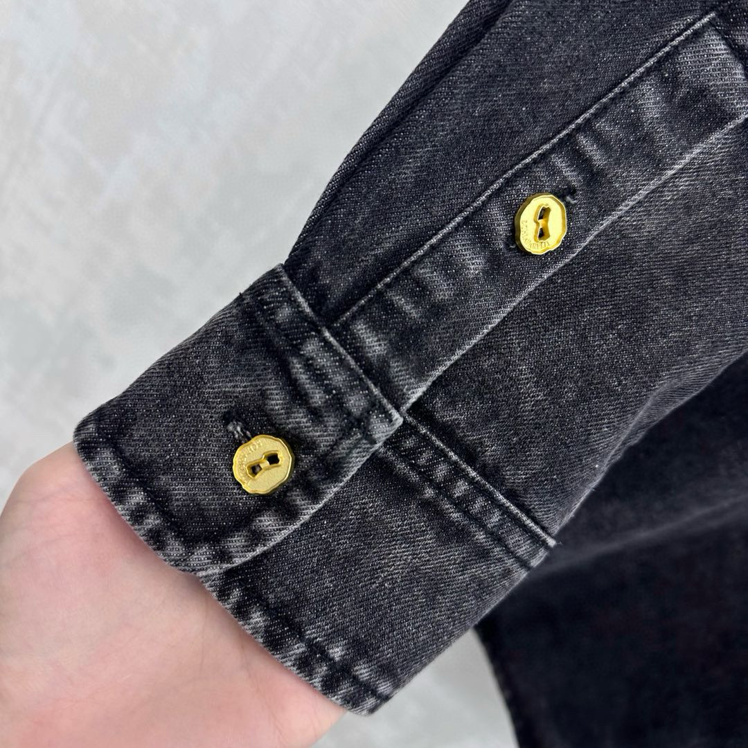 Sch 2025 빈티지 워싱 데님 셔츠 17