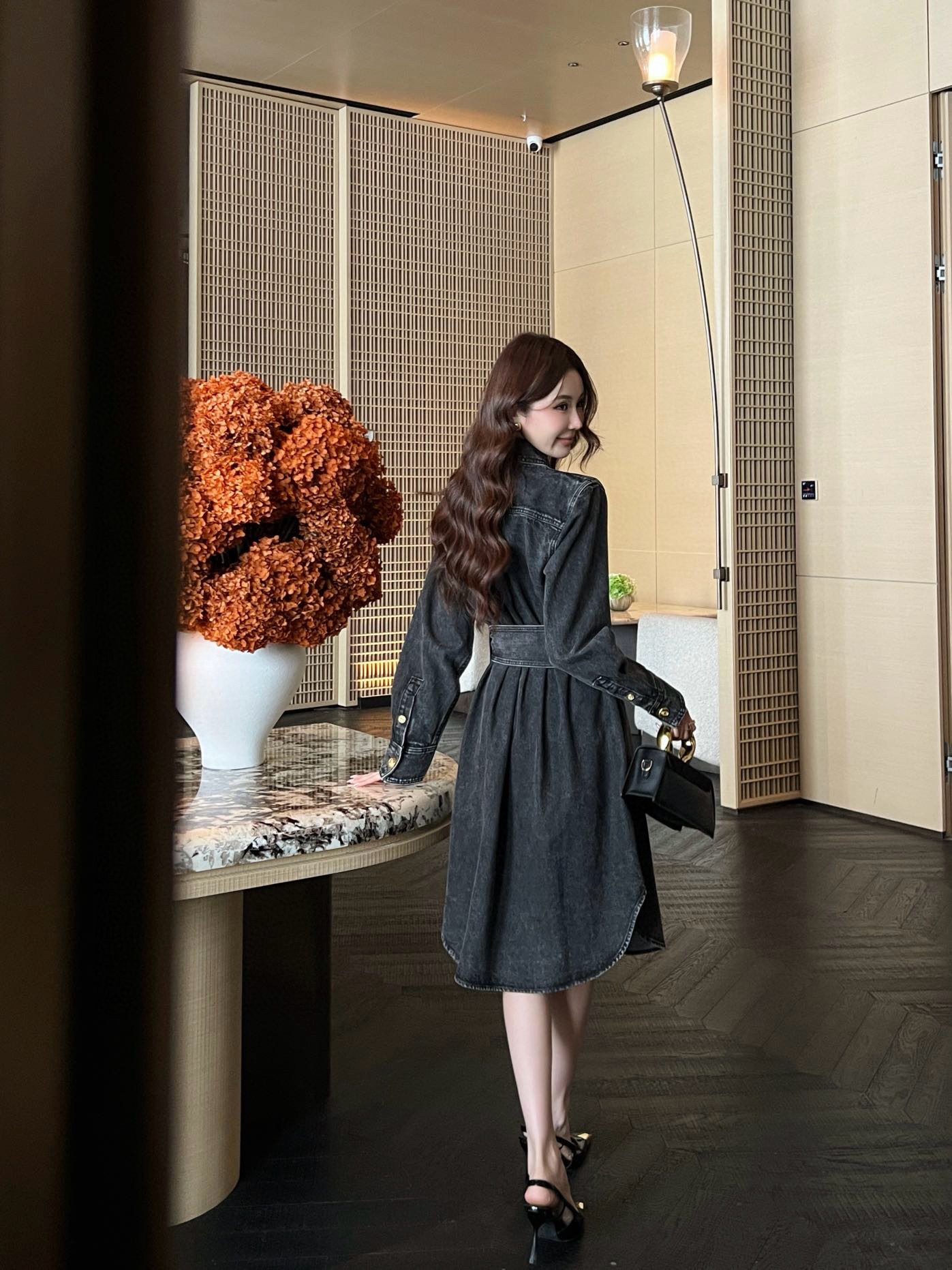 Sch 2025 데님 벨트 셔츠 원피스 2