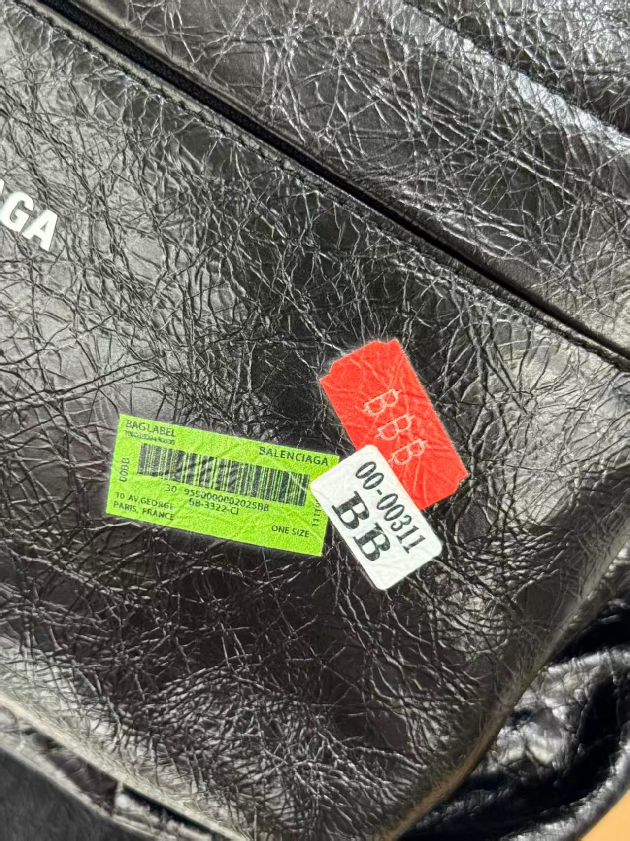 Balenciaga 발렌시아가 Explorer 시리즈 오일드 레더 스티커 장식 백팩 11