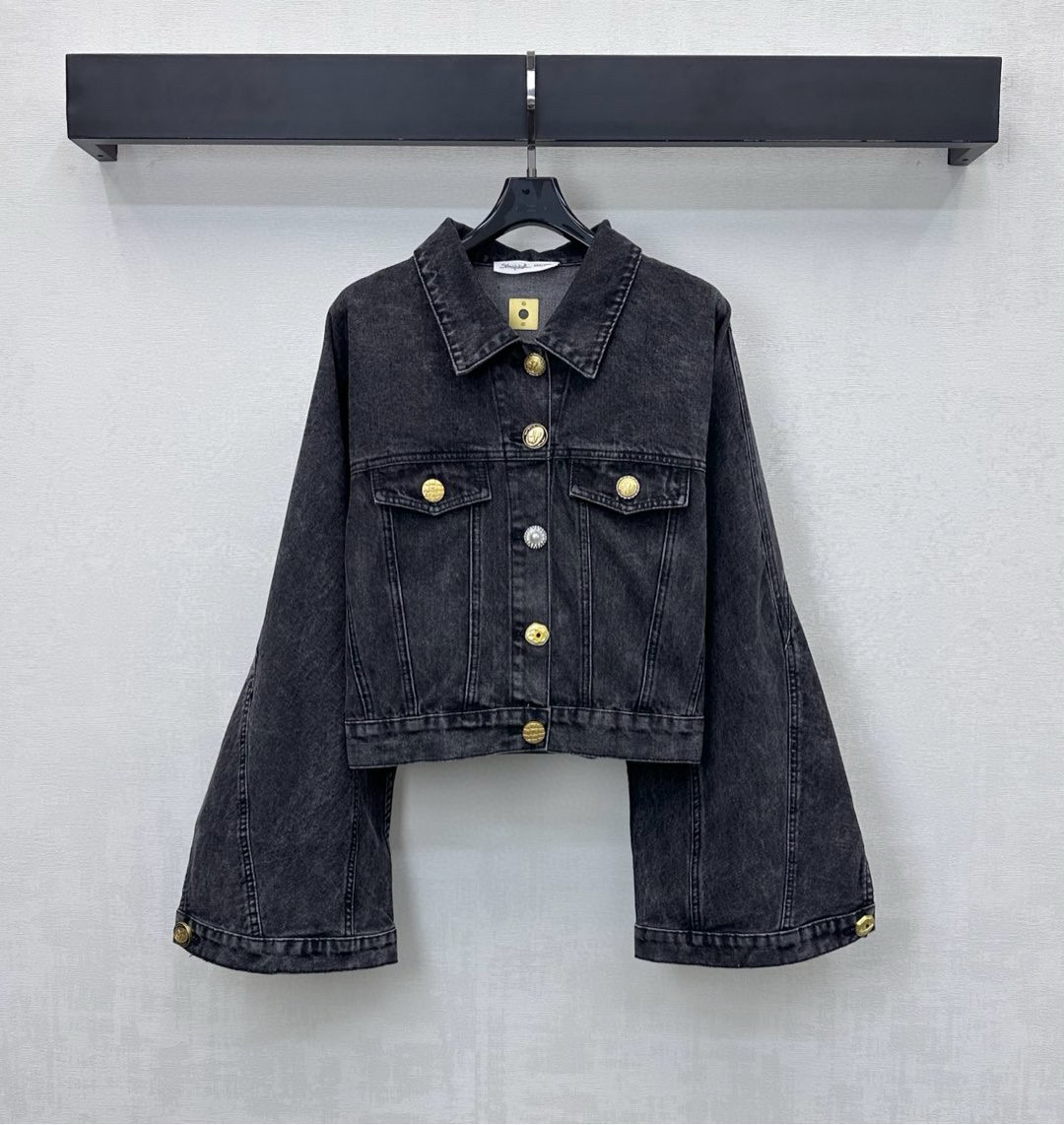 Sch 2025 와이드 슬리브 크롭 데님 자켓 10
