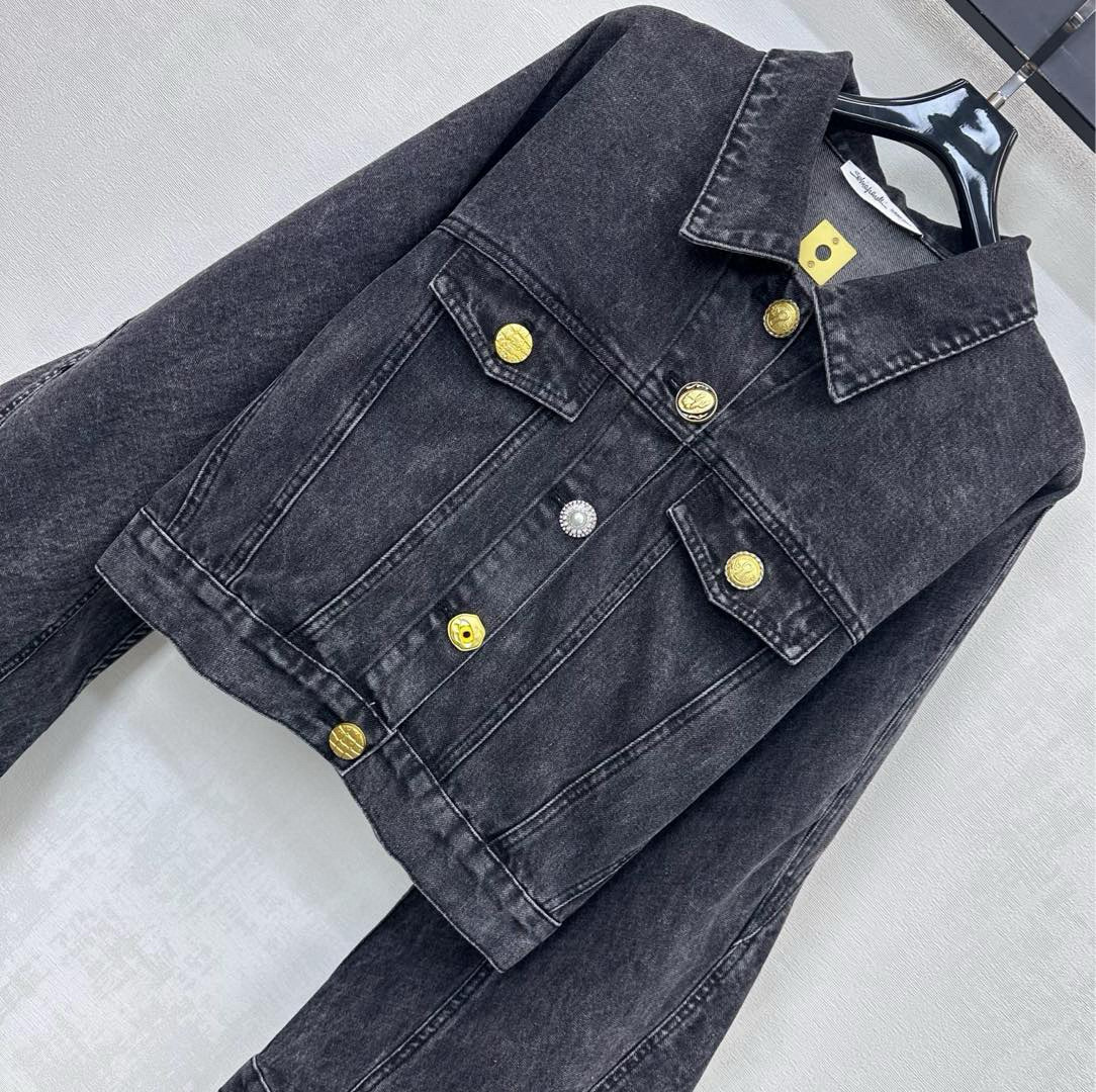 Sch 2025 와이드 슬리브 크롭 데님 자켓 11