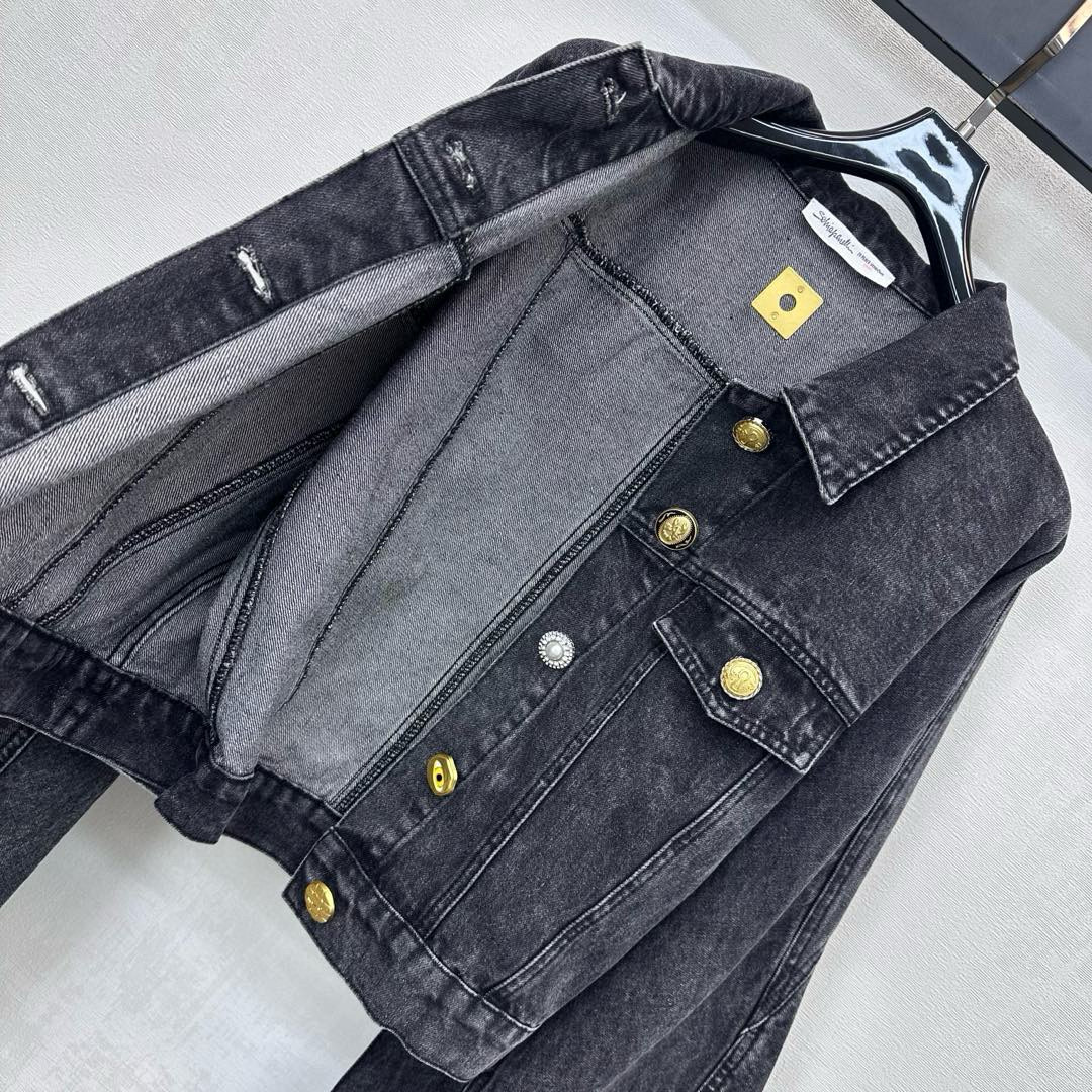 Sch 2025 와이드 슬리브 크롭 데님 자켓 14