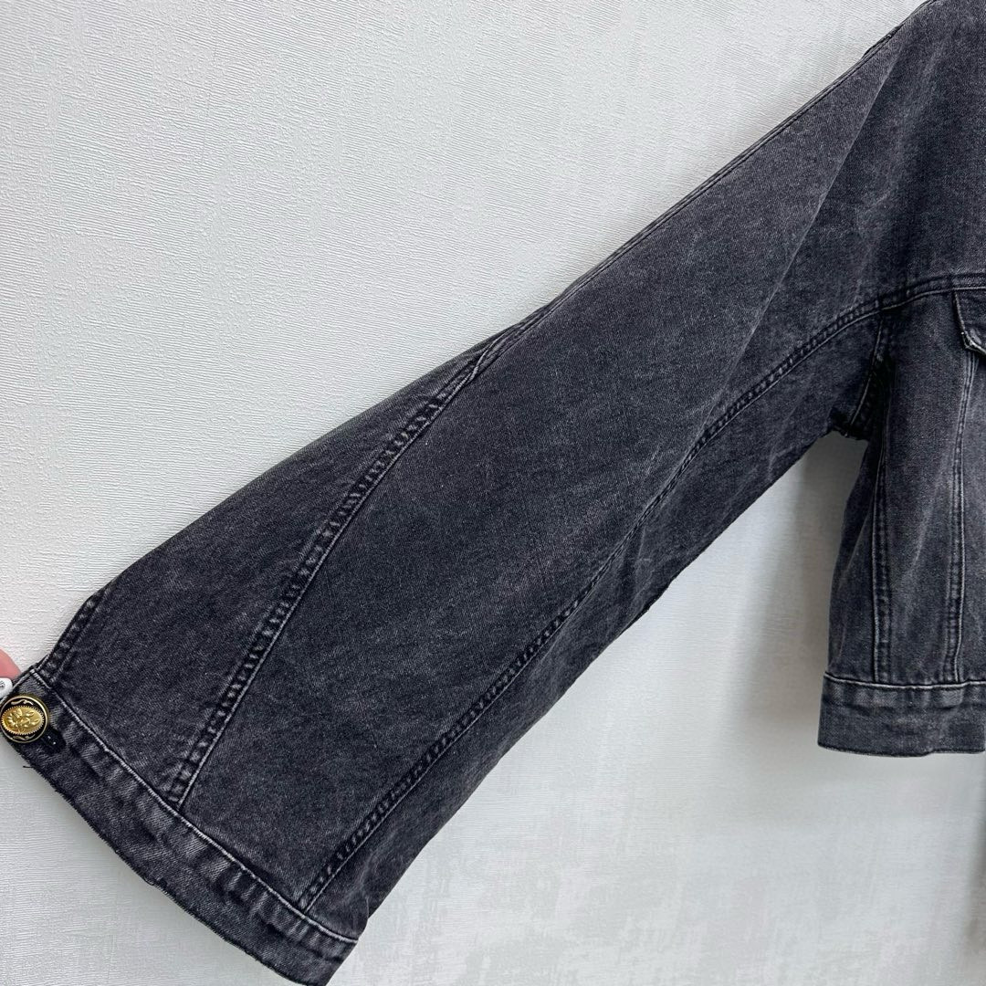 Sch 2025 와이드 슬리브 크롭 데님 자켓 15