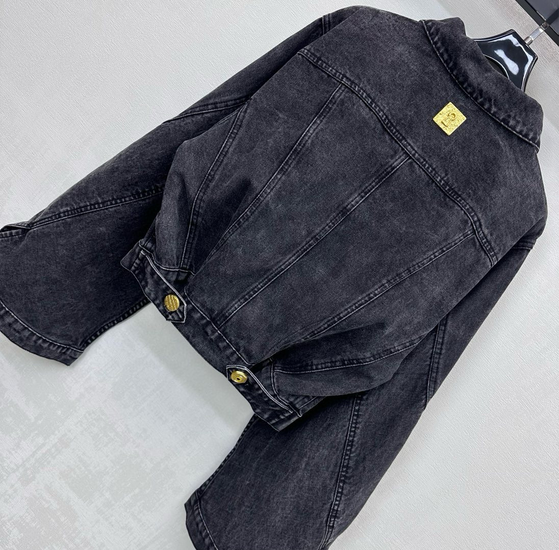 Sch 2025 와이드 슬리브 크롭 데님 자켓 17