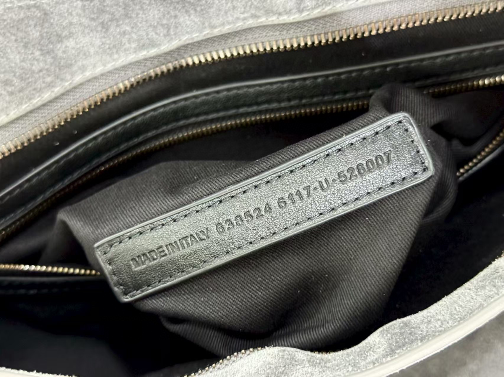 Balenciaga 발렌시아가 클래식 그레이 스웨이드 모터 시티 토트백 13