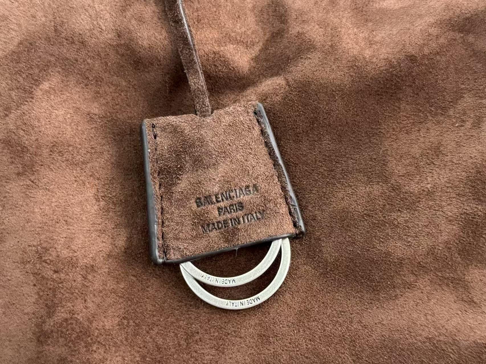 BALENCIAGA 발렌시아가 RODEO BAG 로데오 스웨이드 토트백 소형 브라운 10