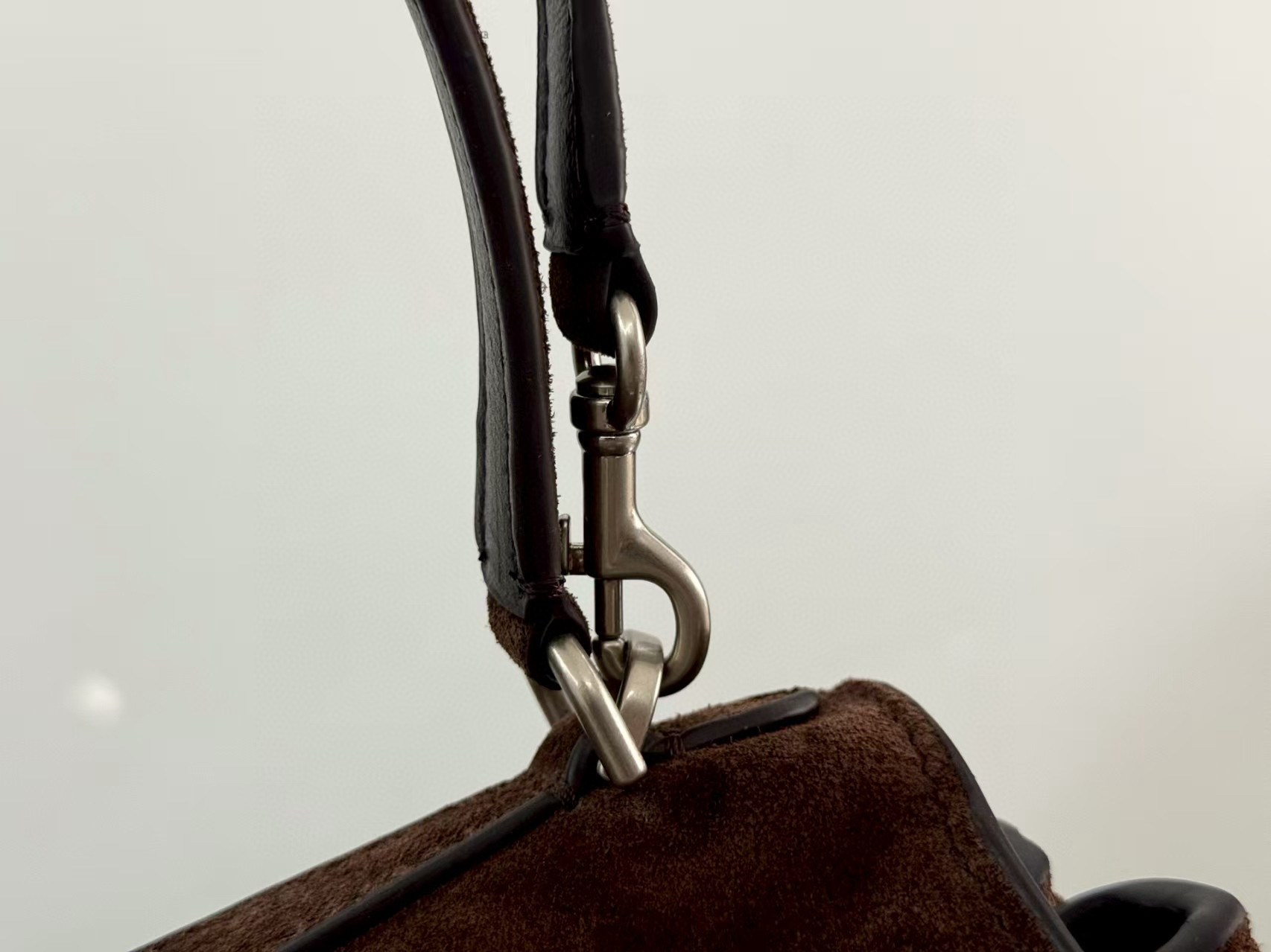 BALENCIAGA 발렌시아가 RODEO BAG 로데오 스웨이드 토트백 소형 브라운 11