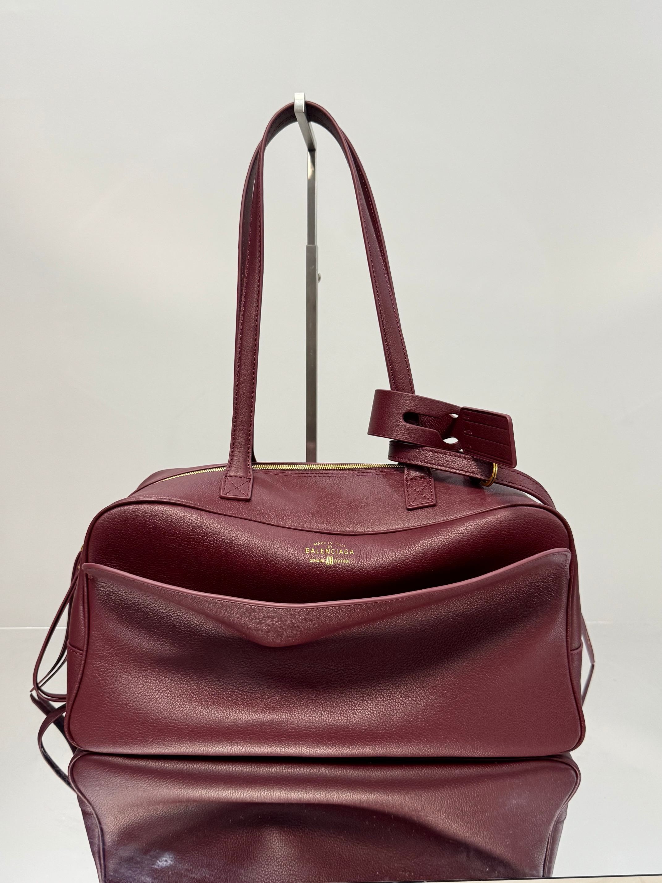 Balenciaga 발렌시아가 carrie bowling 보울링 토트백 버건디 1