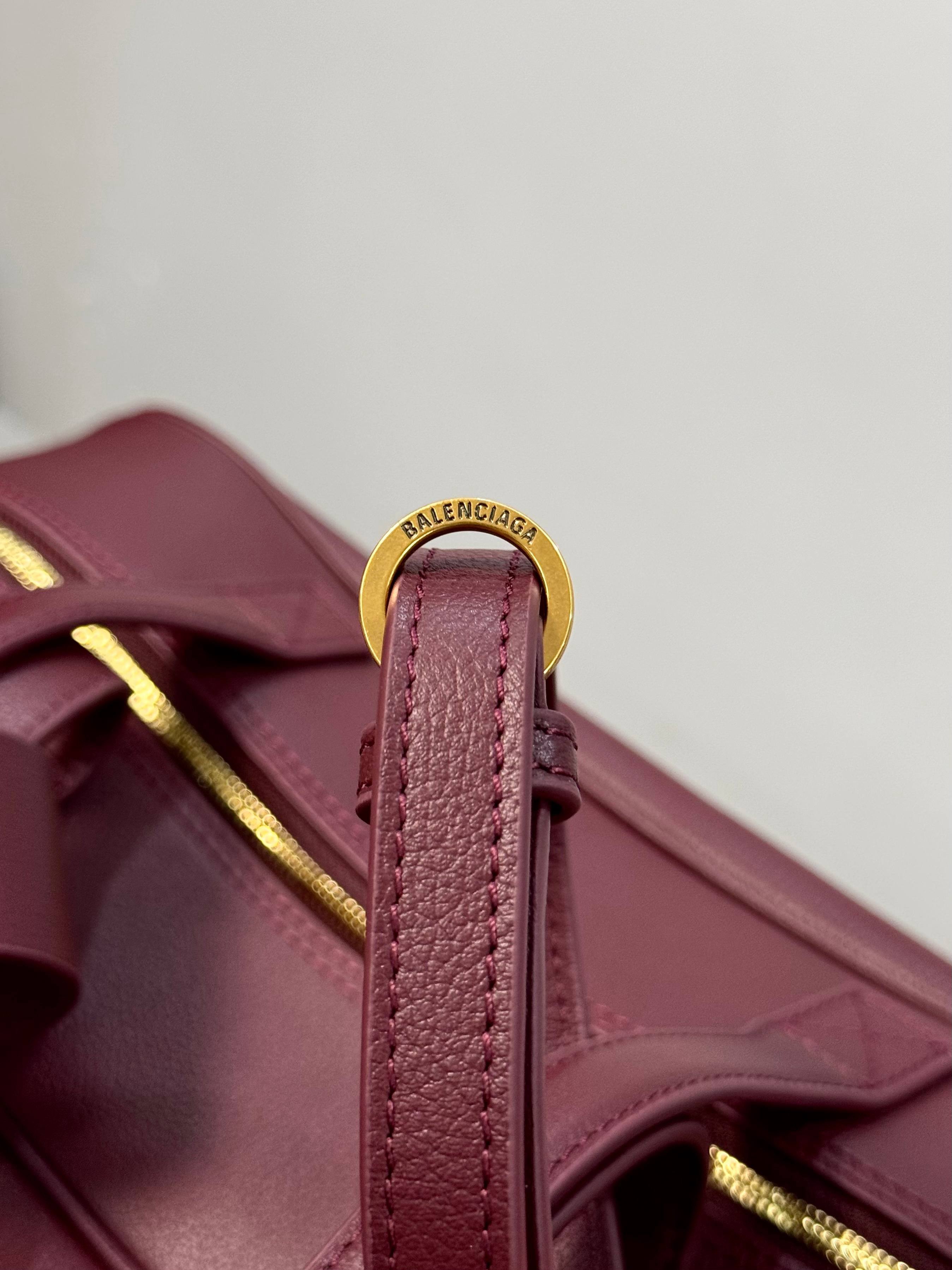 Balenciaga 발렌시아가 carrie bowling 보울링 토트백 버건디 7