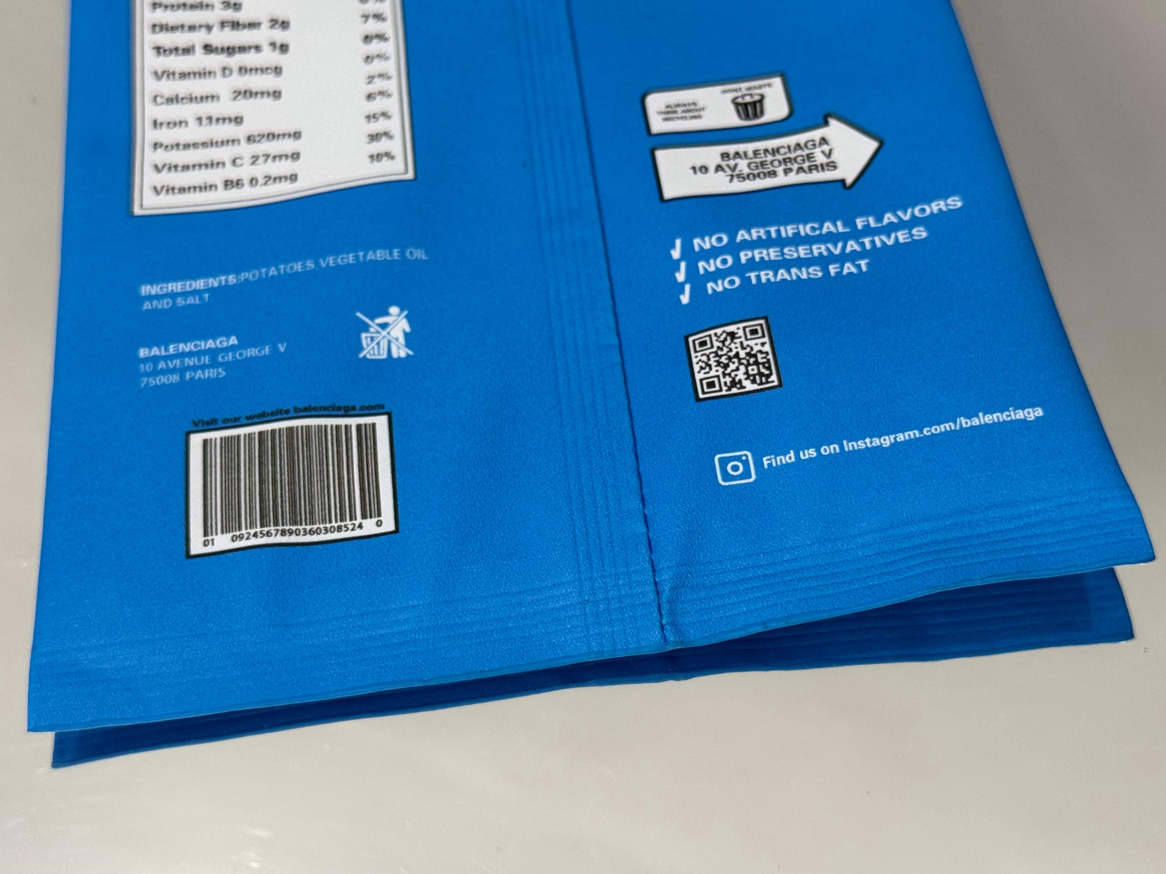 Balenciaga 발렌시아가 칩 패키지 블루 맥시팩 폰 파우치 10