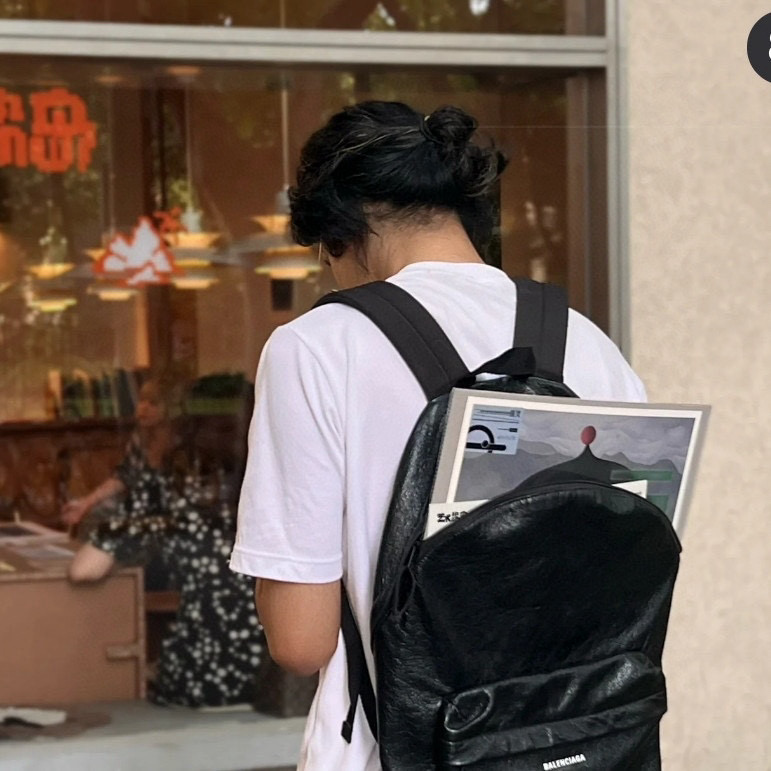 Balenciaga 발렌시아가 Explorer 시리즈 블랙 오일드 레더 백팩 6