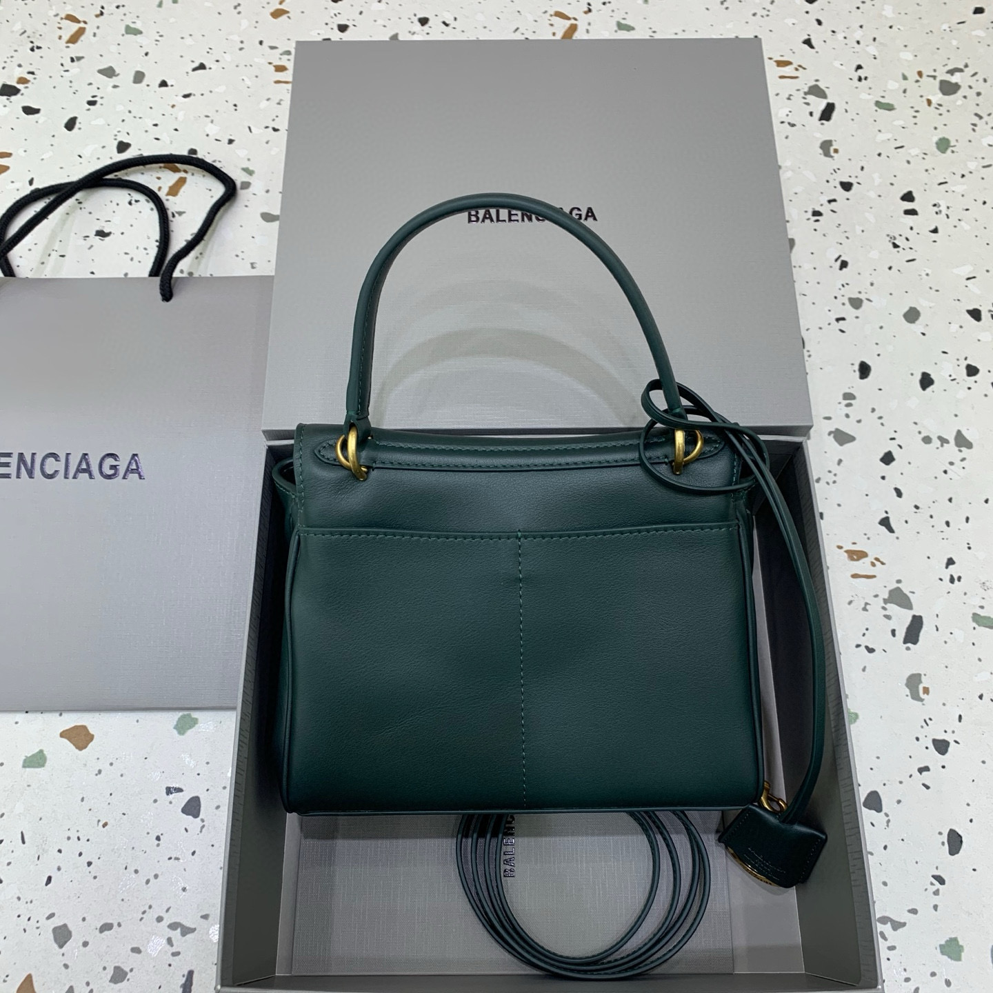 Balenciaga Rodeo Mini 발렌시아가 로데오 미니 토트백 다크그린 2