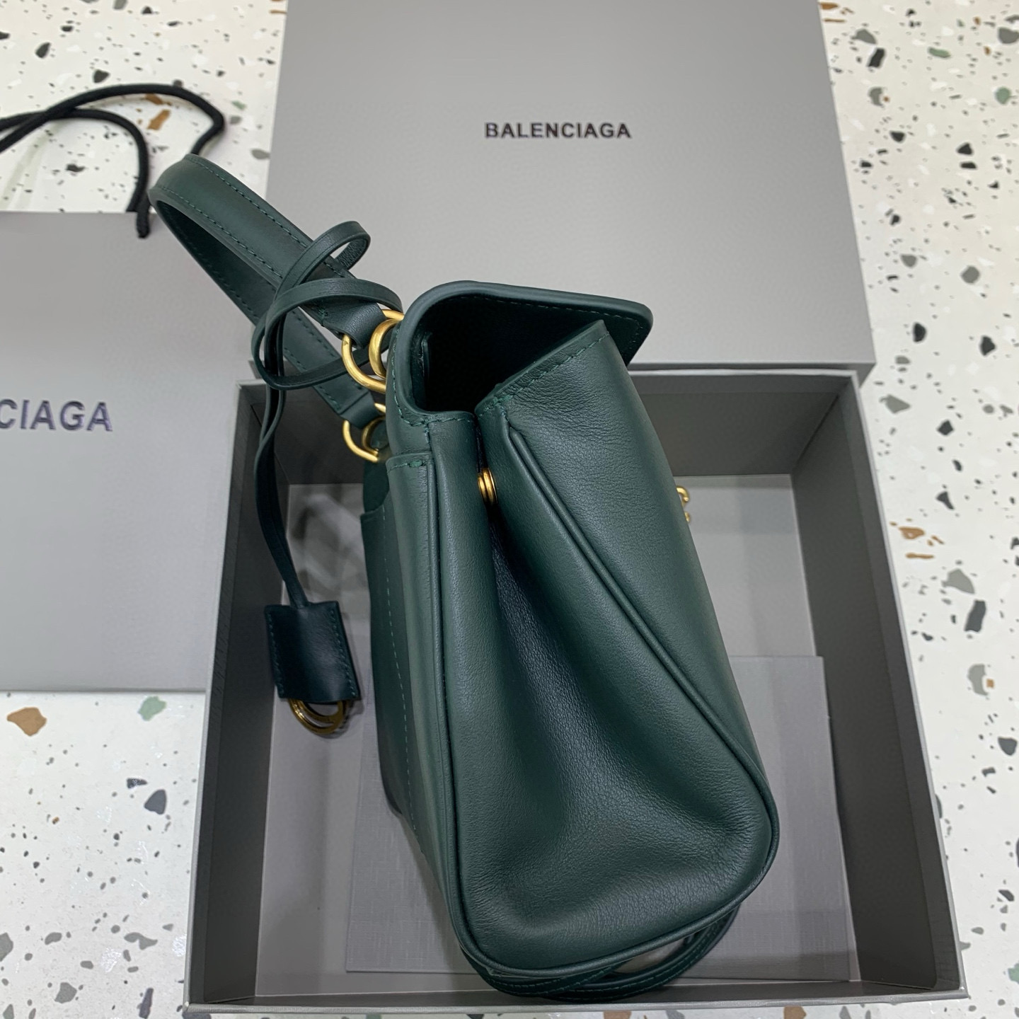 Balenciaga Rodeo Mini 발렌시아가 로데오 미니 토트백 다크그린 3