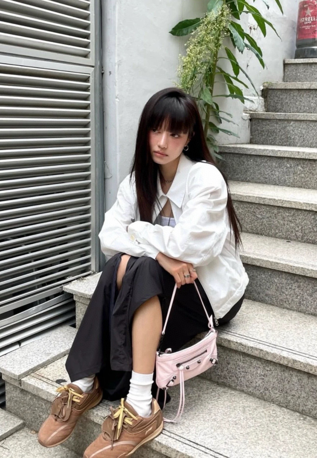 BALENCIAGA 발렌시아가 Le City 미니 숄더백 핑크 2