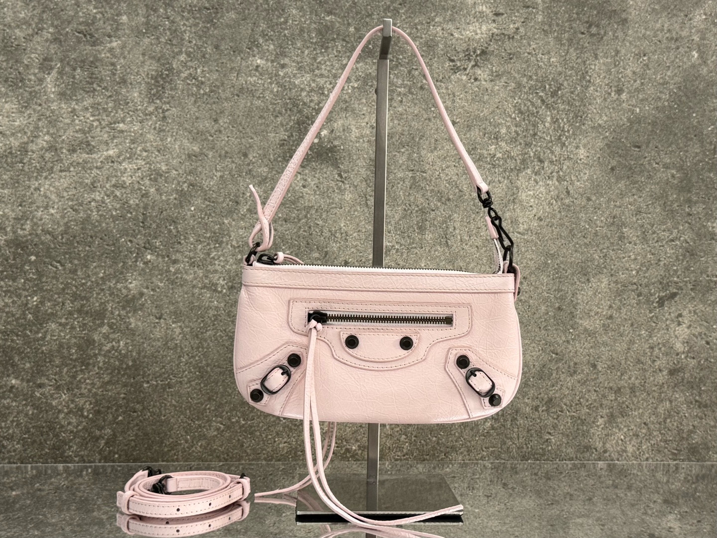 BALENCIAGA 발렌시아가 Le City 미니 숄더백 핑크 10