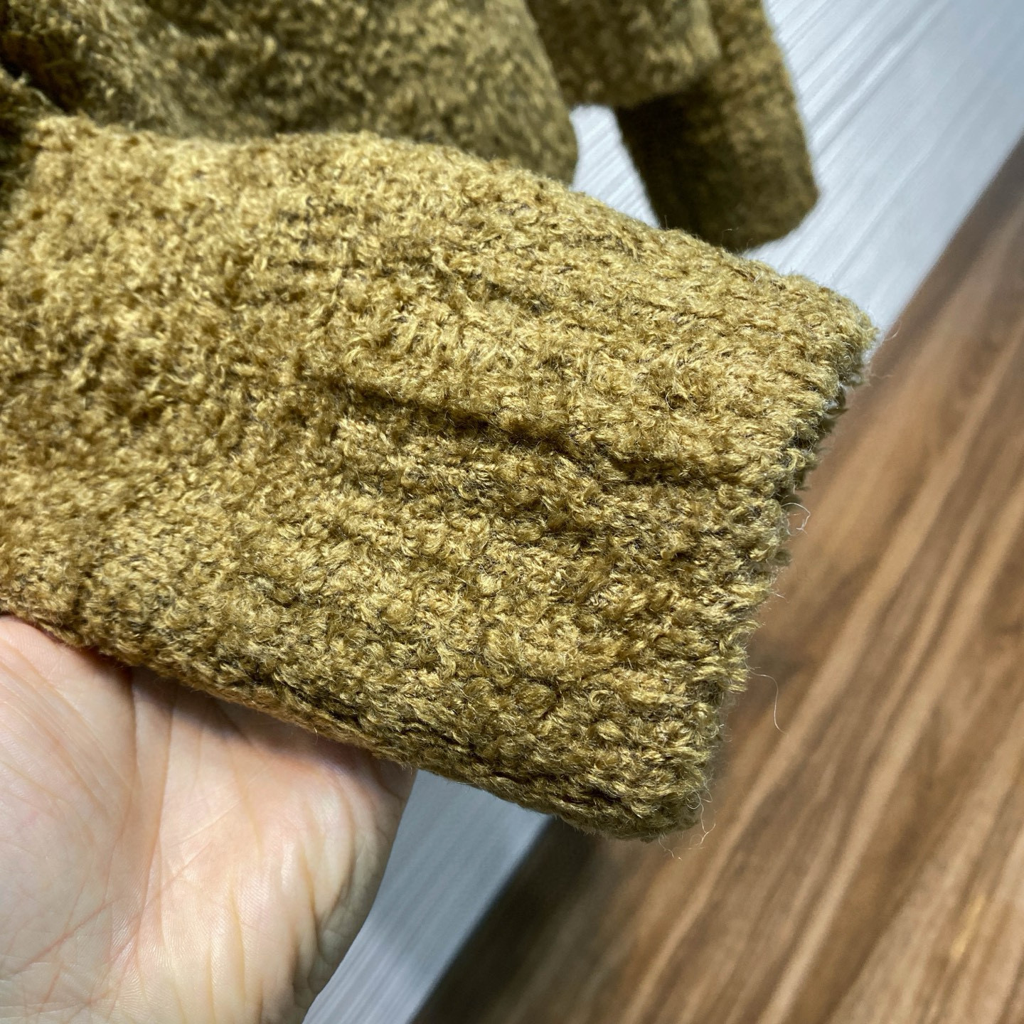 Acne Studios 여성 테디베어 자카드 라운드넥 울 니트 스웨터 13