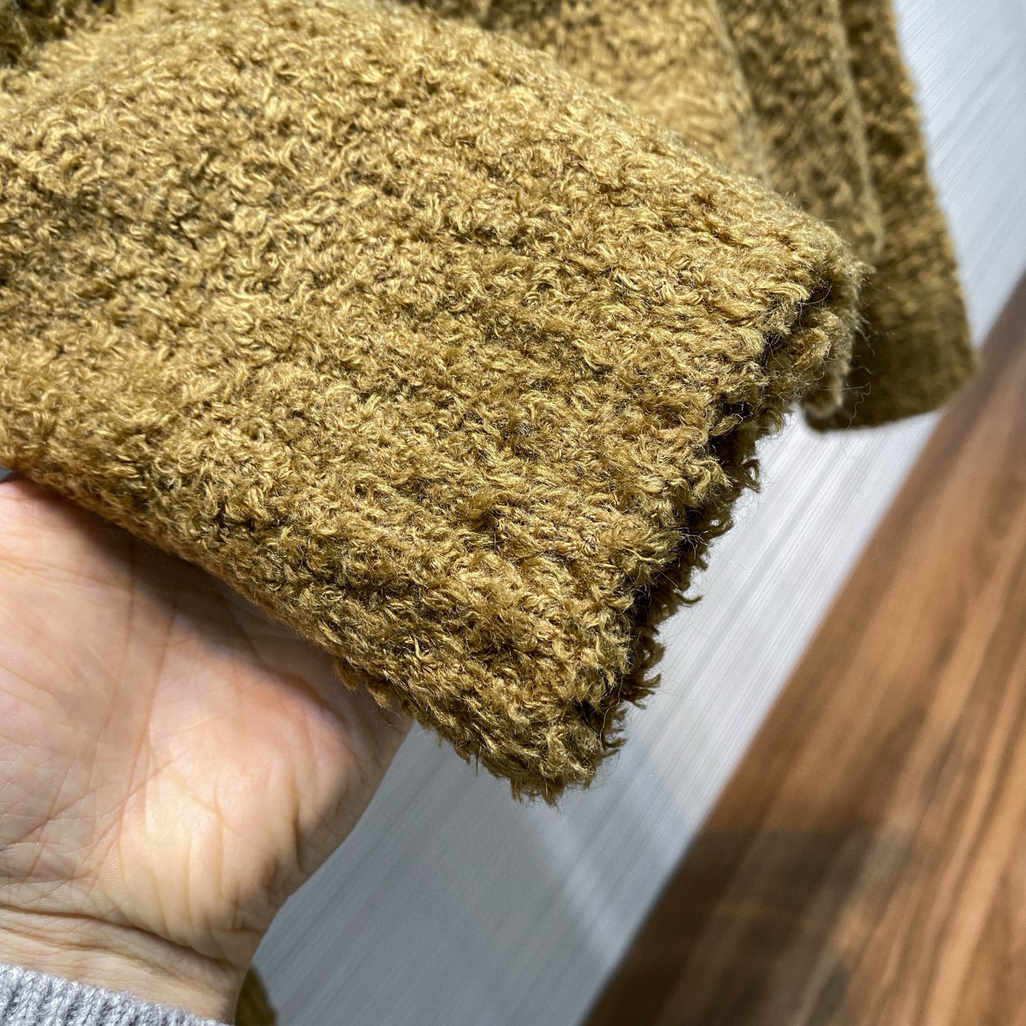 Acne Studios 여성 테디베어 자카드 라운드넥 울 니트 스웨터 14